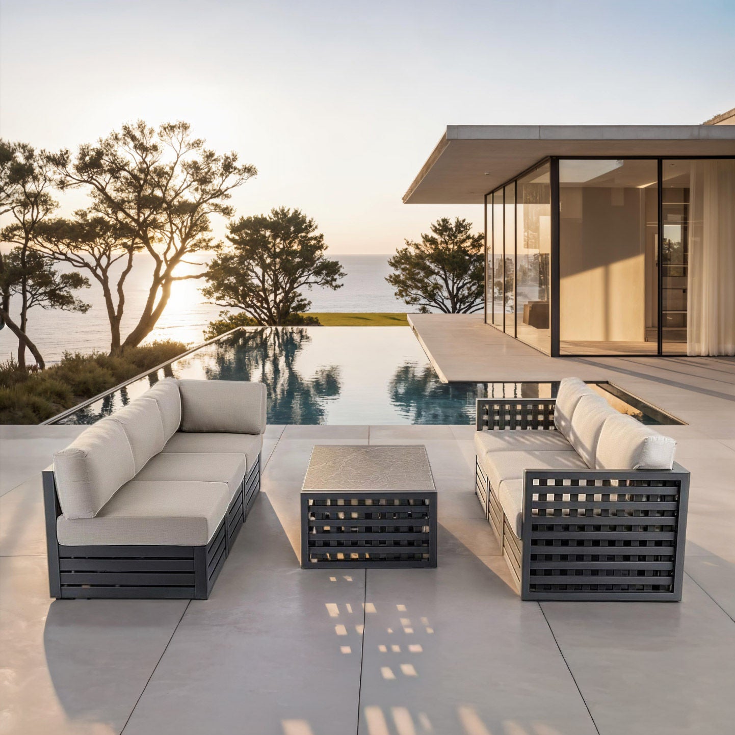 MoDe Halifax 7-piece Modular Outdoor Seating Set