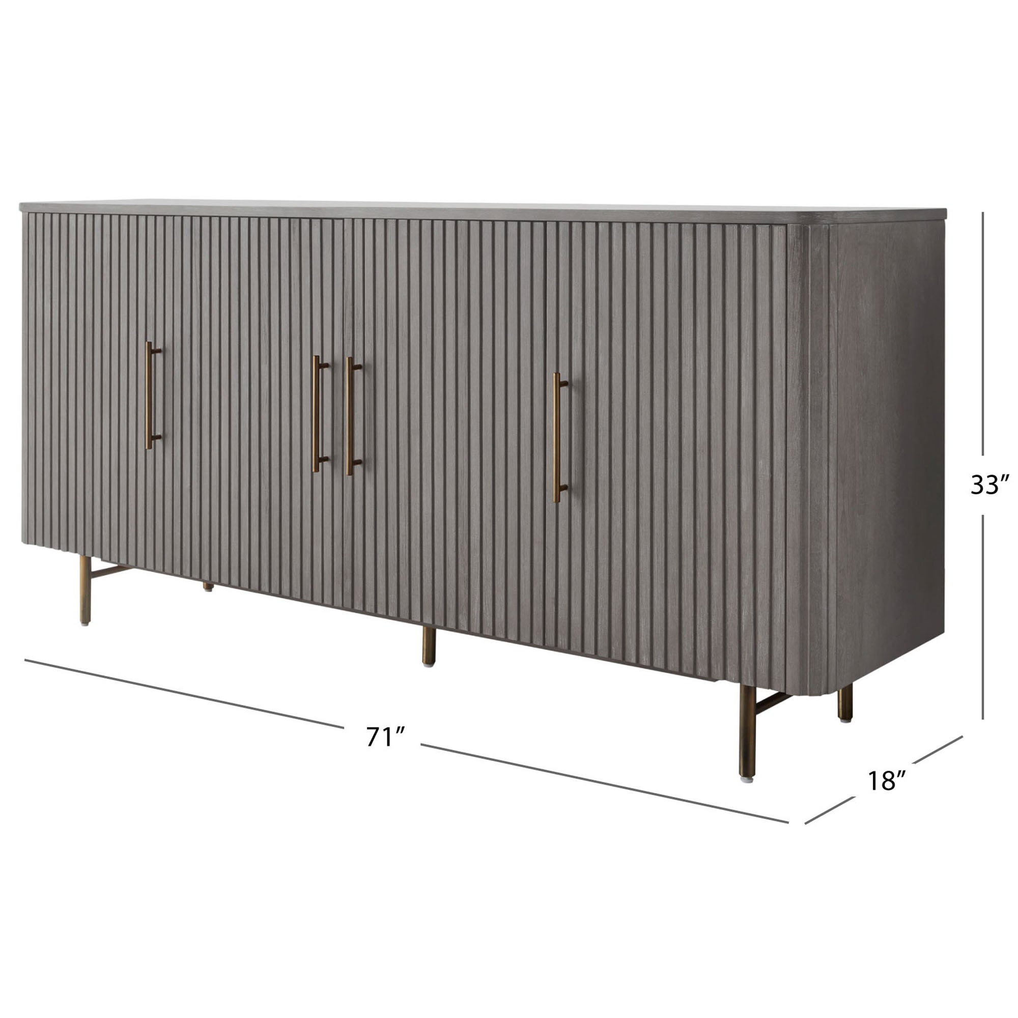 Alisa 71” Multi-Use Media Console