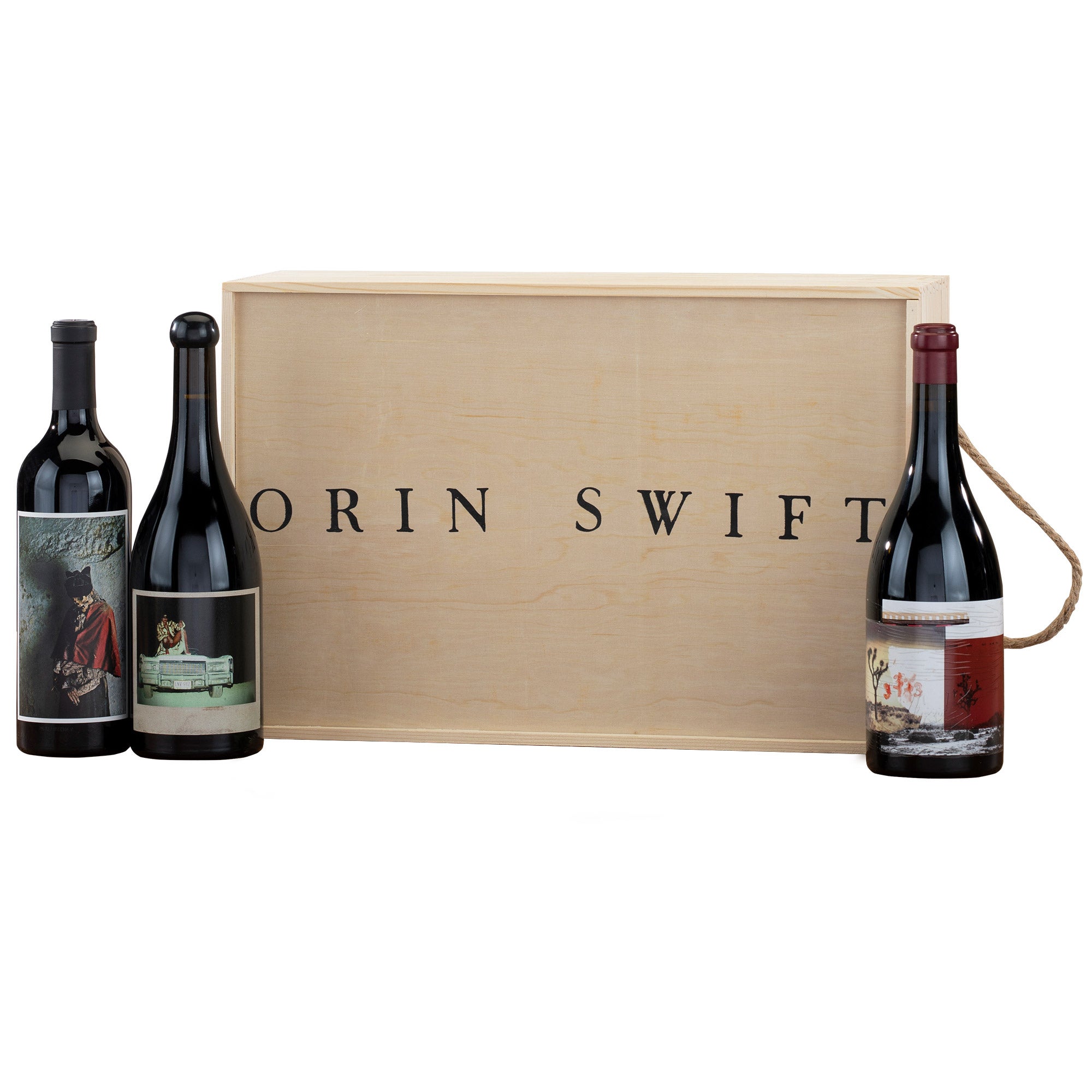 Orin Swift 3 Bottle Wine Crate 750 ml, CA ONLY
