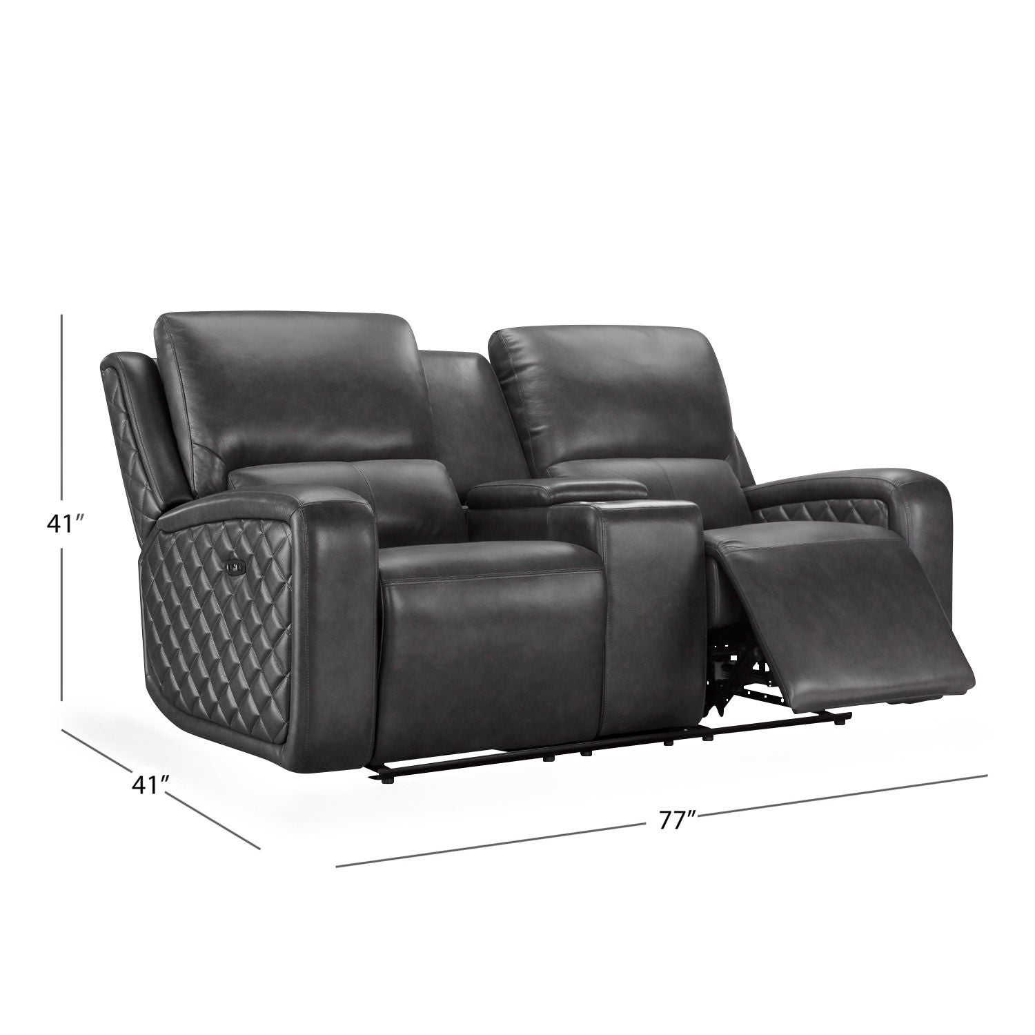 Dominick 2-piece Leather Power Reclining Set with Power Headrests