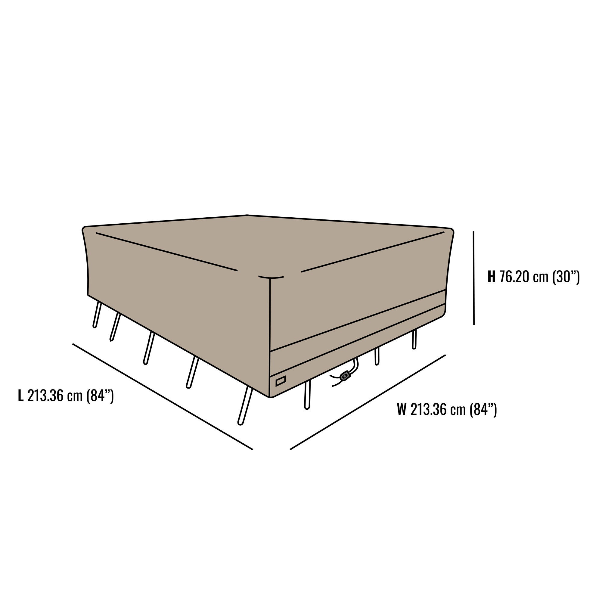 Outdoor Square Patio Set Furniture Cover