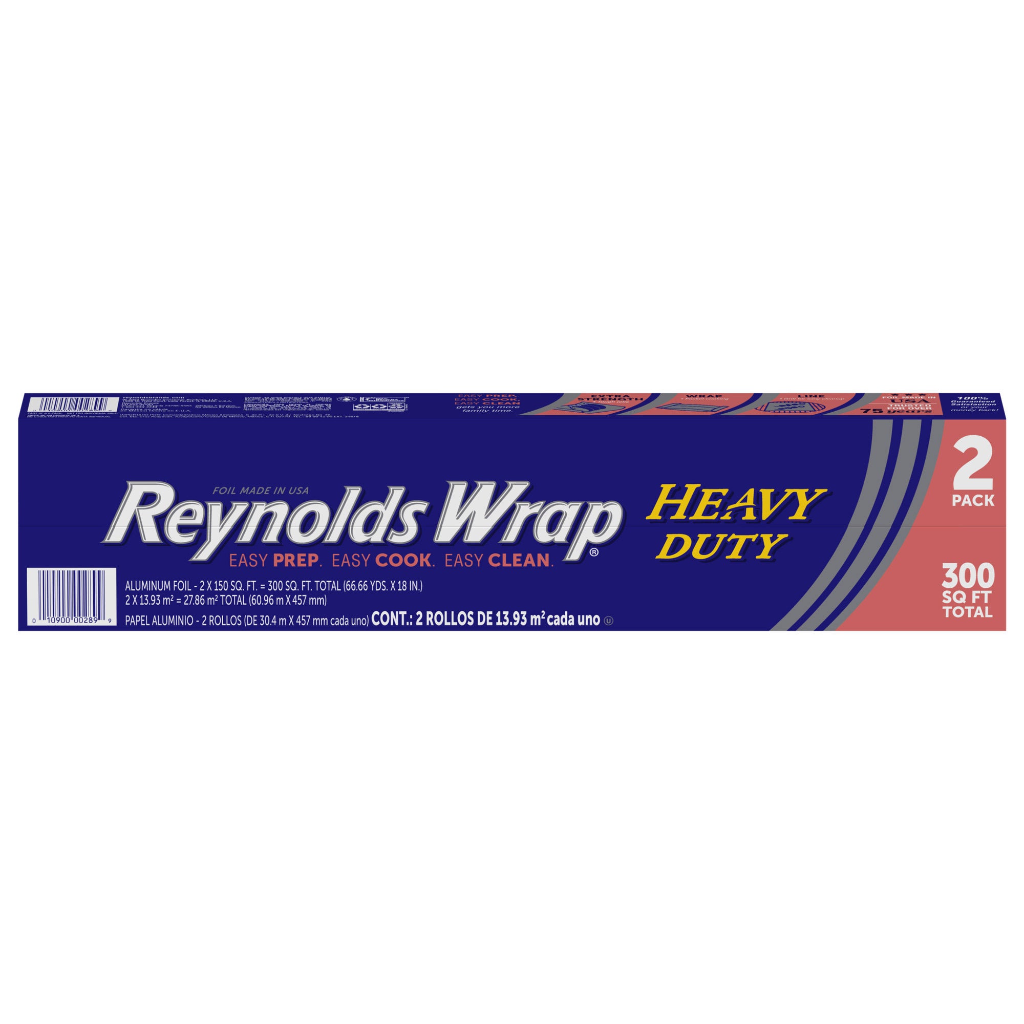 Reynolds Wrap Heavy Duty Aluminum Foil, 18" x 33.33 yd, 2-count