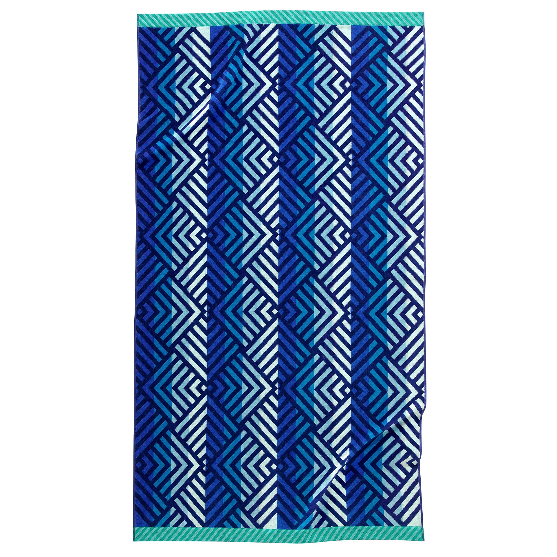 Reversible Jacquard Beach Towel, 2-pack