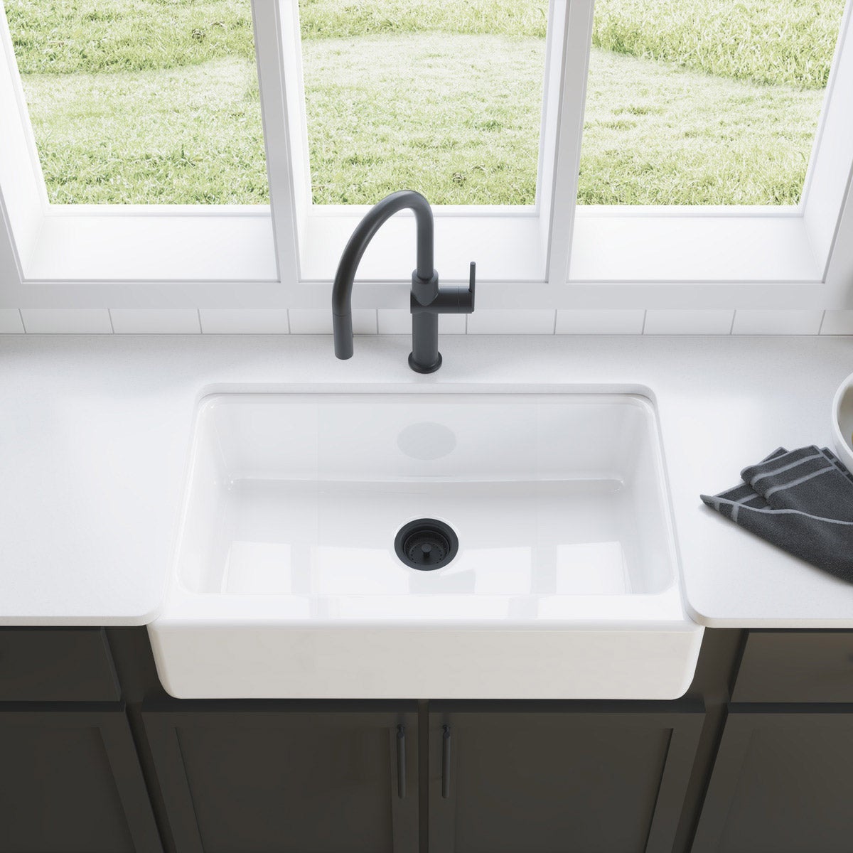 Kohler Dickinson Cast Iron Farmhouse Kitchen Sink