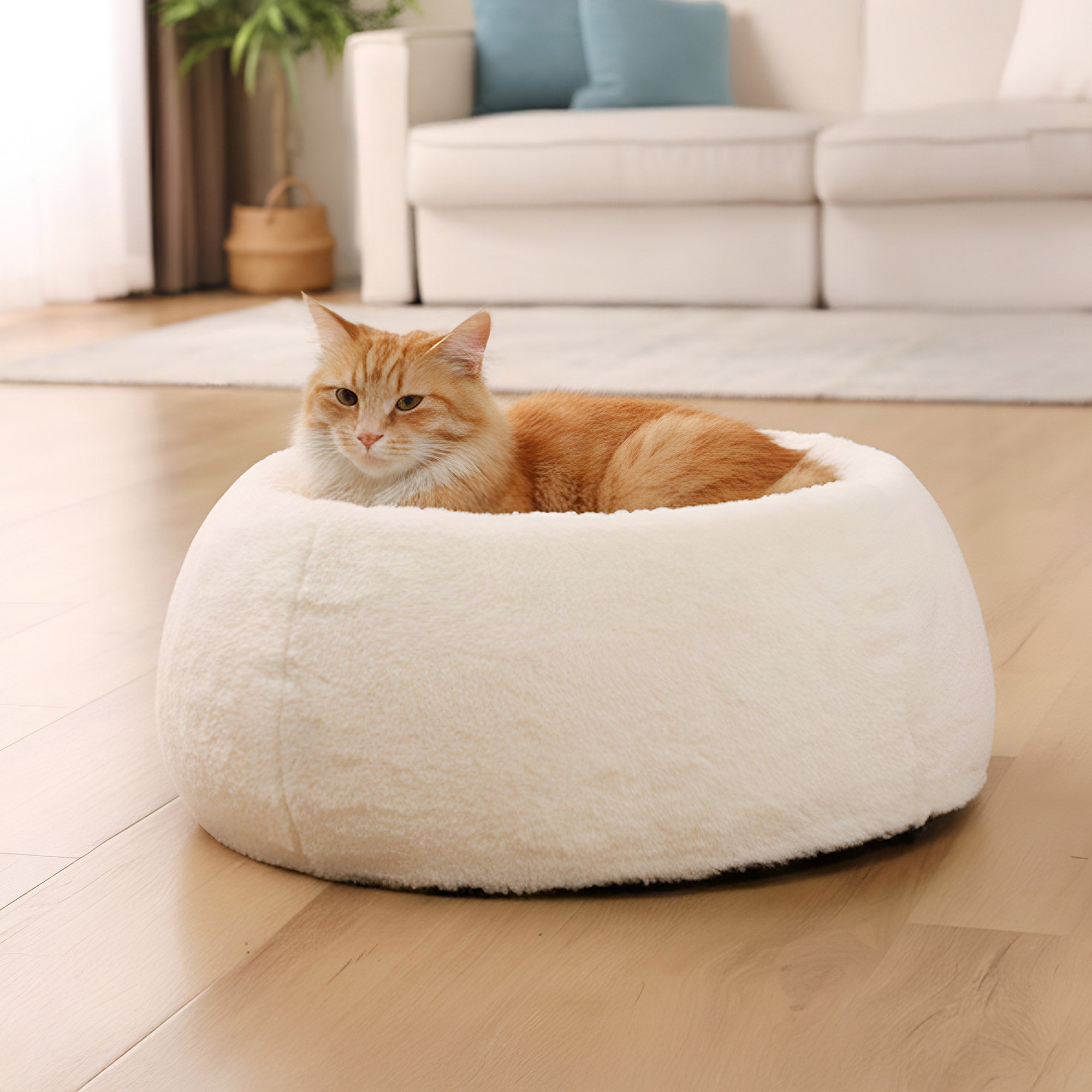 PawsPik Perfect Comfort Orthopedic Faux Rabbit Fur Memory Foam Pet Bed