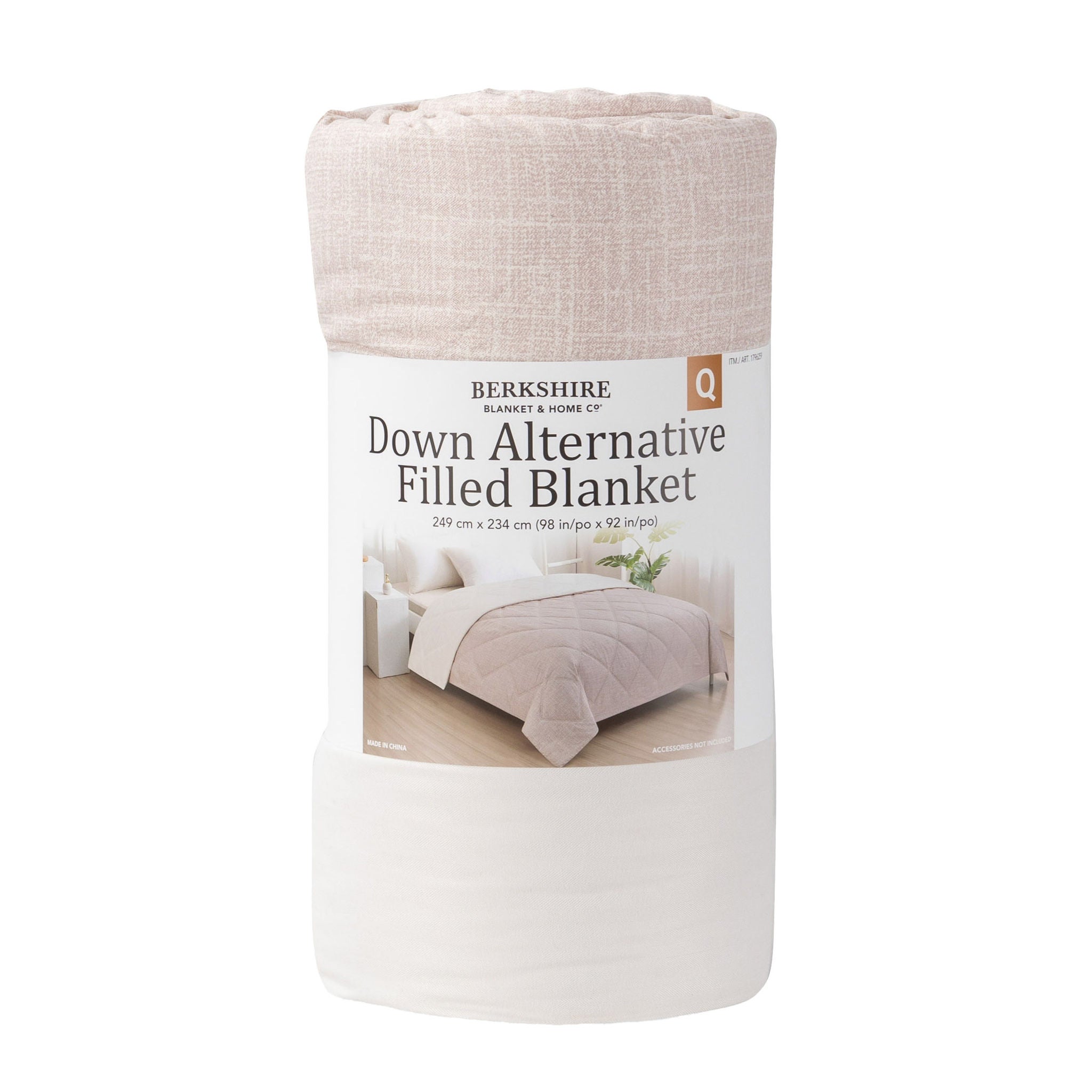 Herringbone Microfiber Down Alternative Blanket