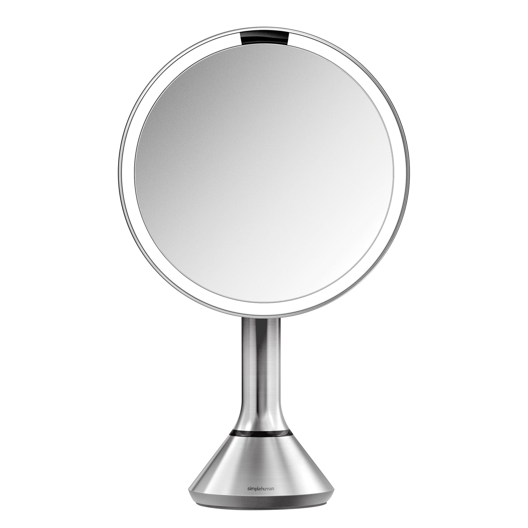 simplehuman 8” Round LED Sensor Mirror with 5x and 10x Magnification