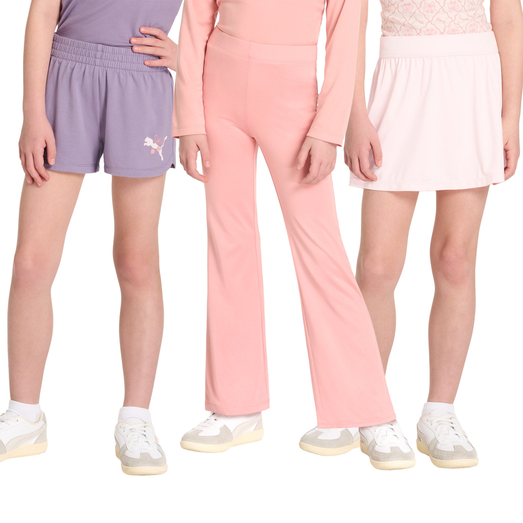 Puma Kids' 3-pack Skort, Short & Flare Legging