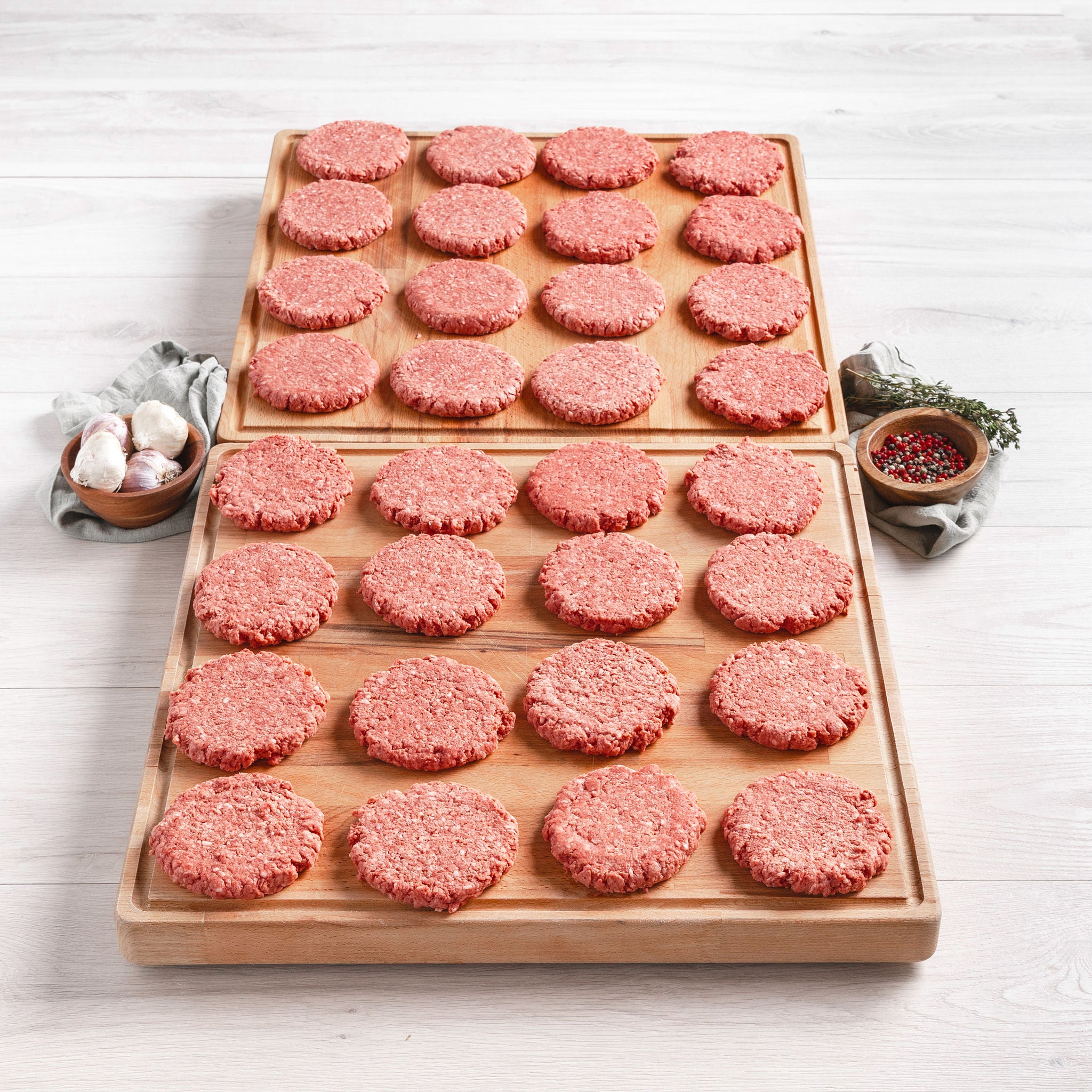 Rastelli's Antibiotic-Free 100% Grass-Fed Beef Burgers (32/4oz. Per Burger), 32 Total Count, 8 Lbs. Total