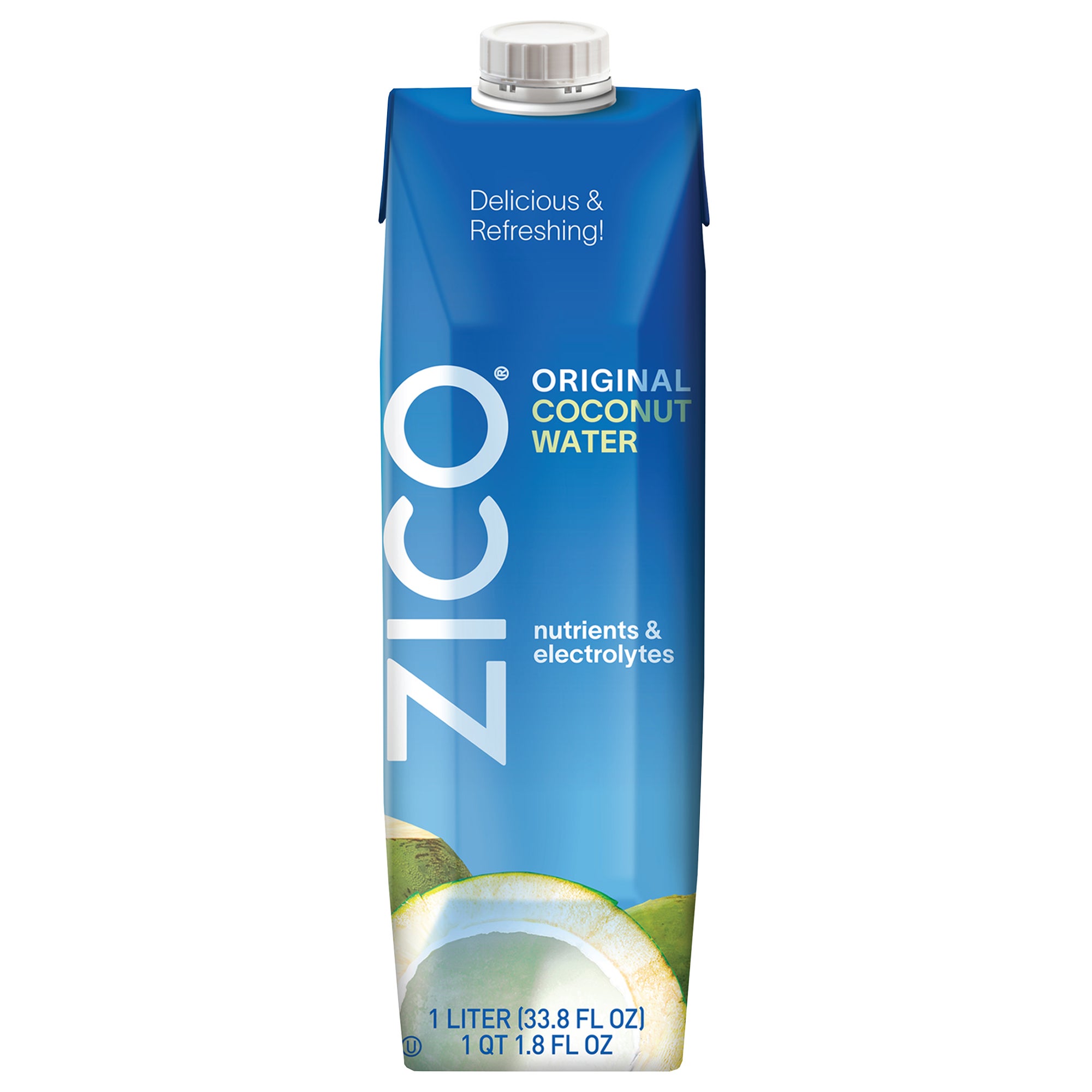 ZICO Coconut Water, Original, 33.8 fl oz, 6-count