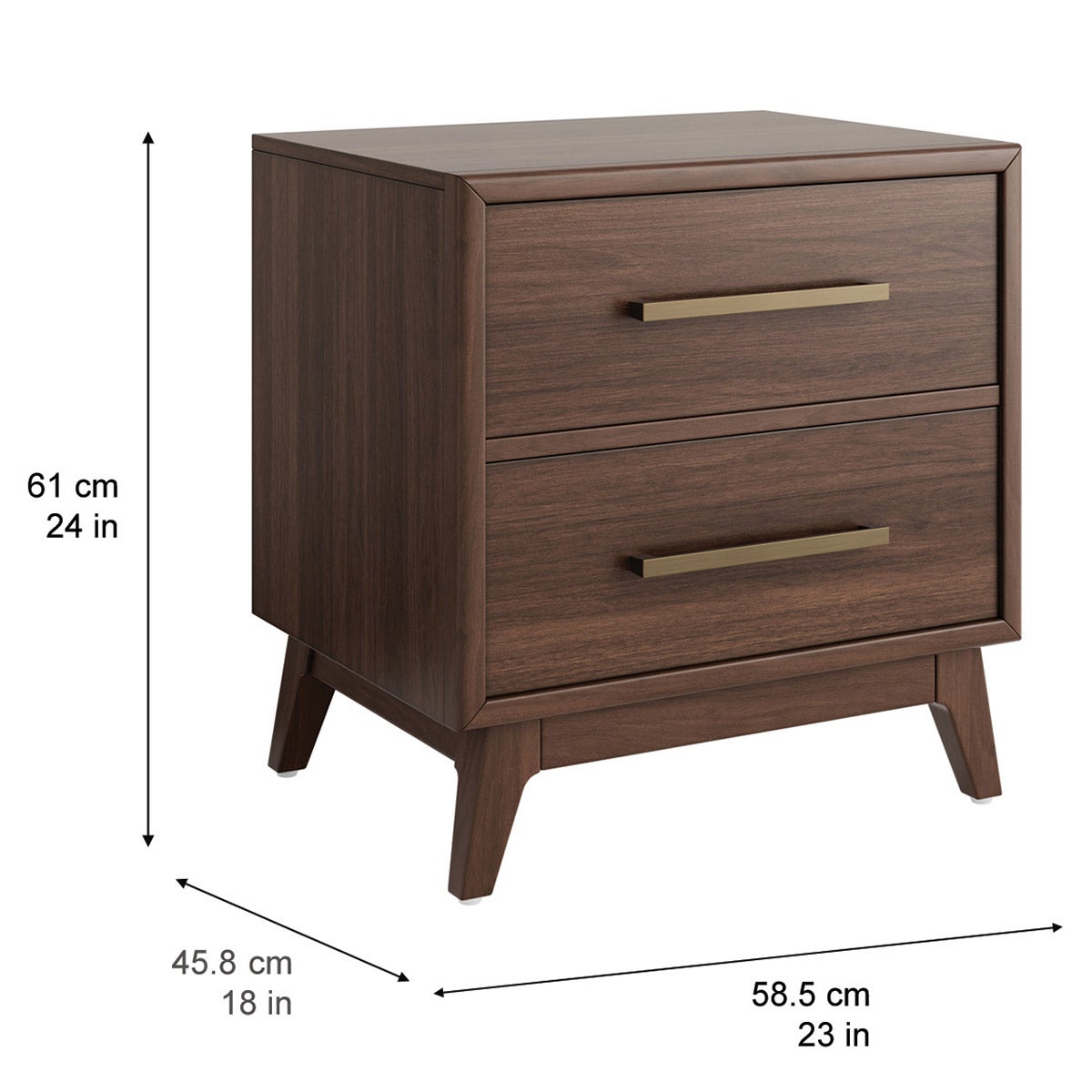 Dana Point 2-Drawer Nightstand