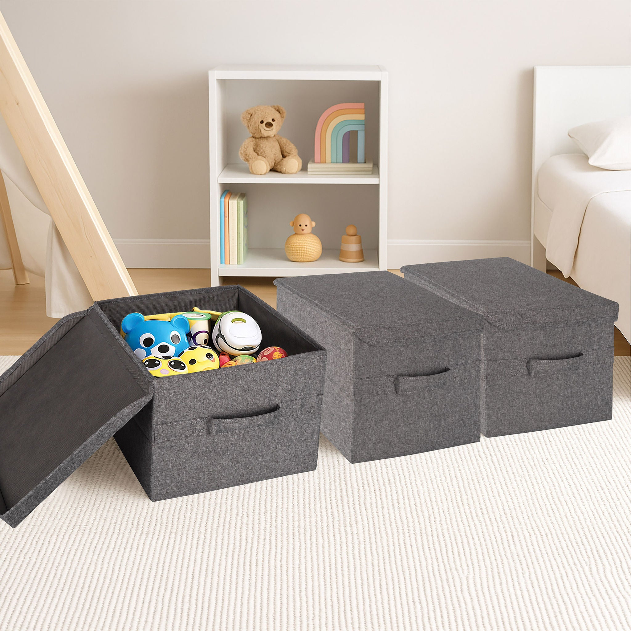 Allspace Collapsible Fabric Storage Organizer, 3 Pack