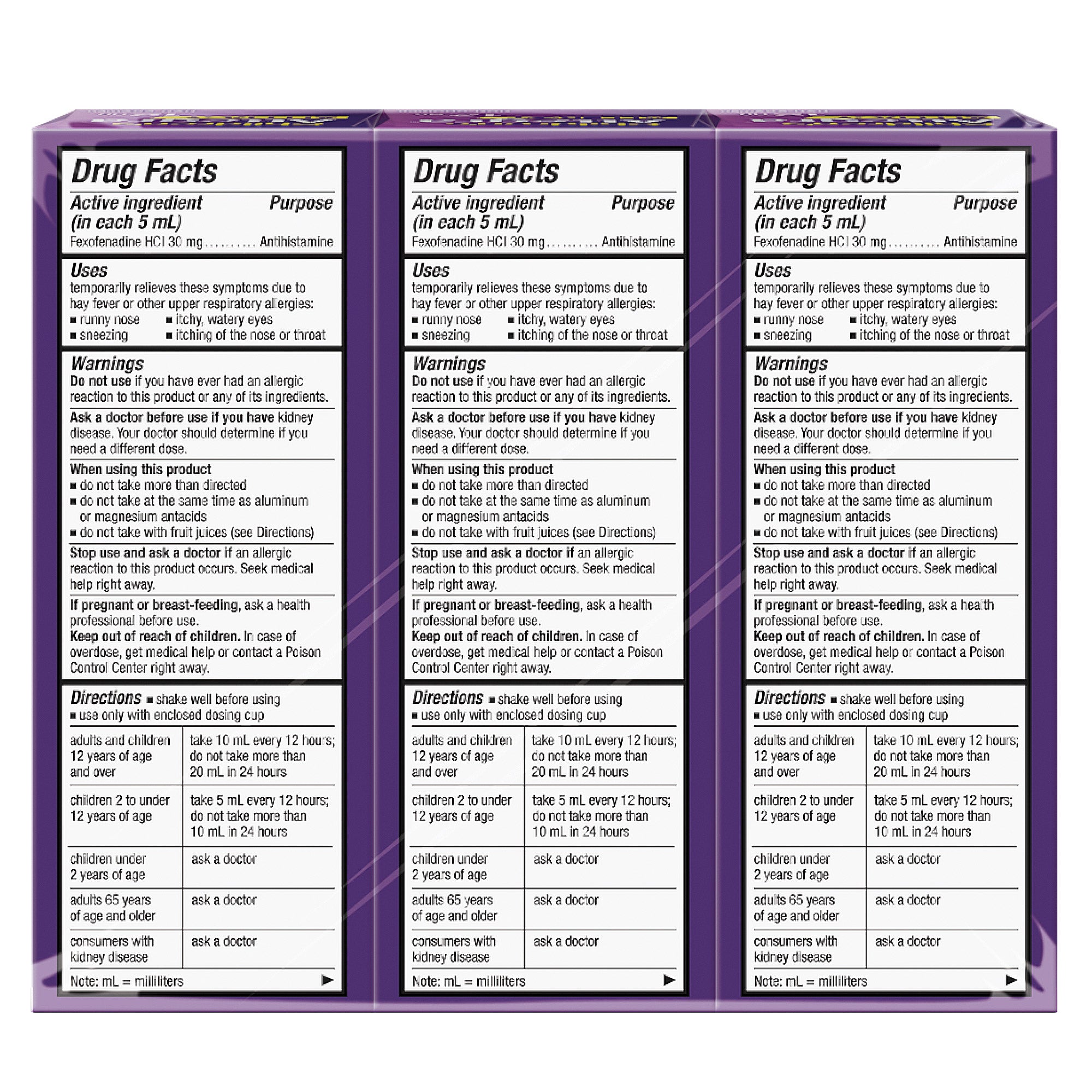 Allegra Children's Allergy Medicine 12-Hour Non-Drowsy Mixed Berry, 12 Fluid Ounces