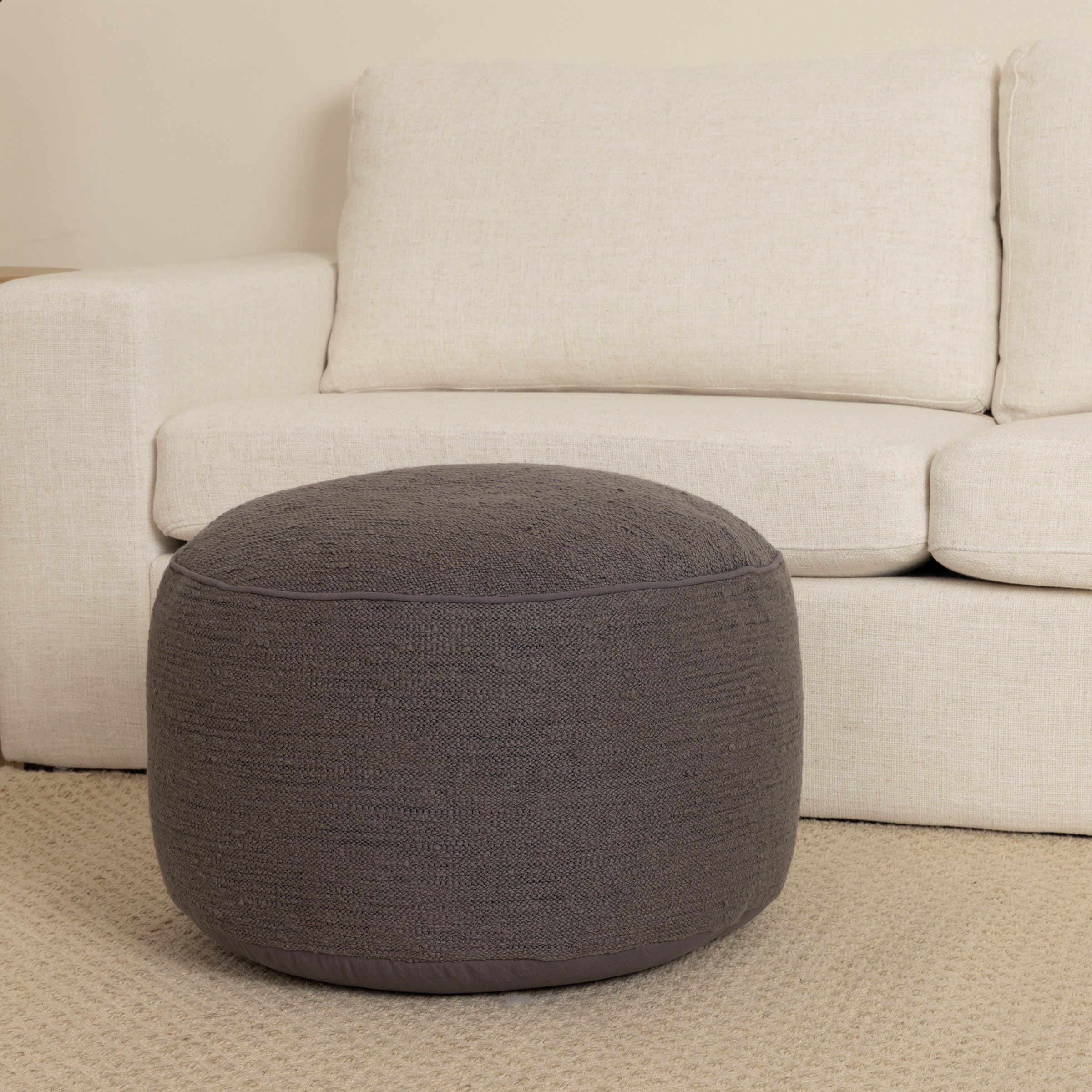 Boucle Round Pouf