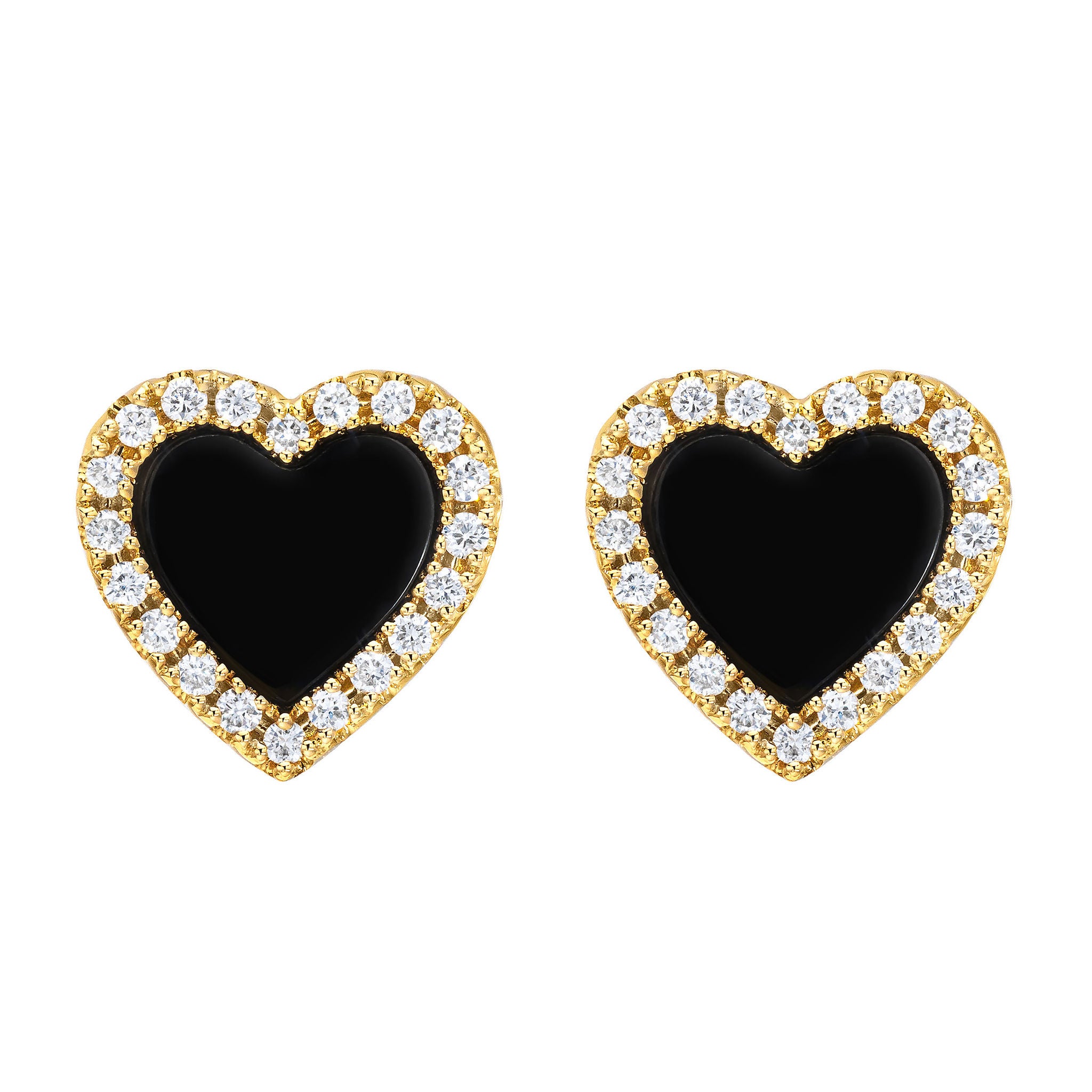 Gemstone and Diamond 14kt Yellow Gold Earrings