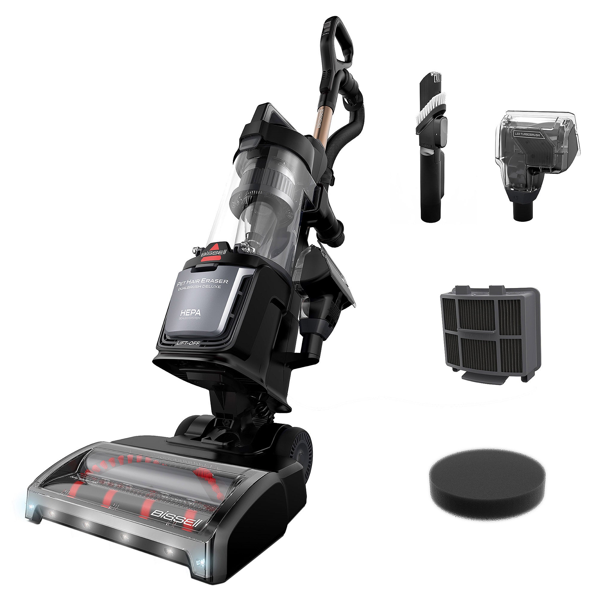 BISSELL Pet Hair Eraser DualBrush Deluxe Upright Vacuum