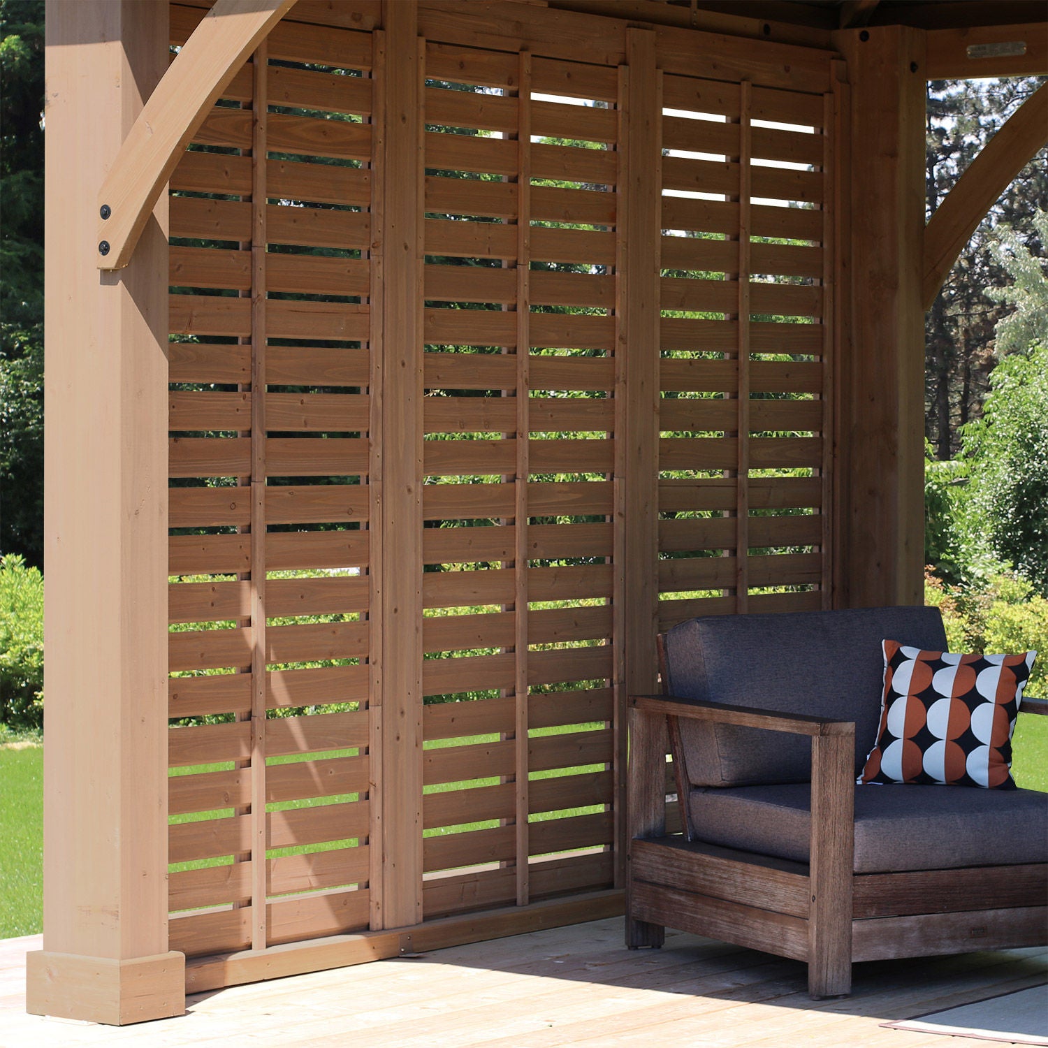 Yardistry Gazebo Privacy Wall