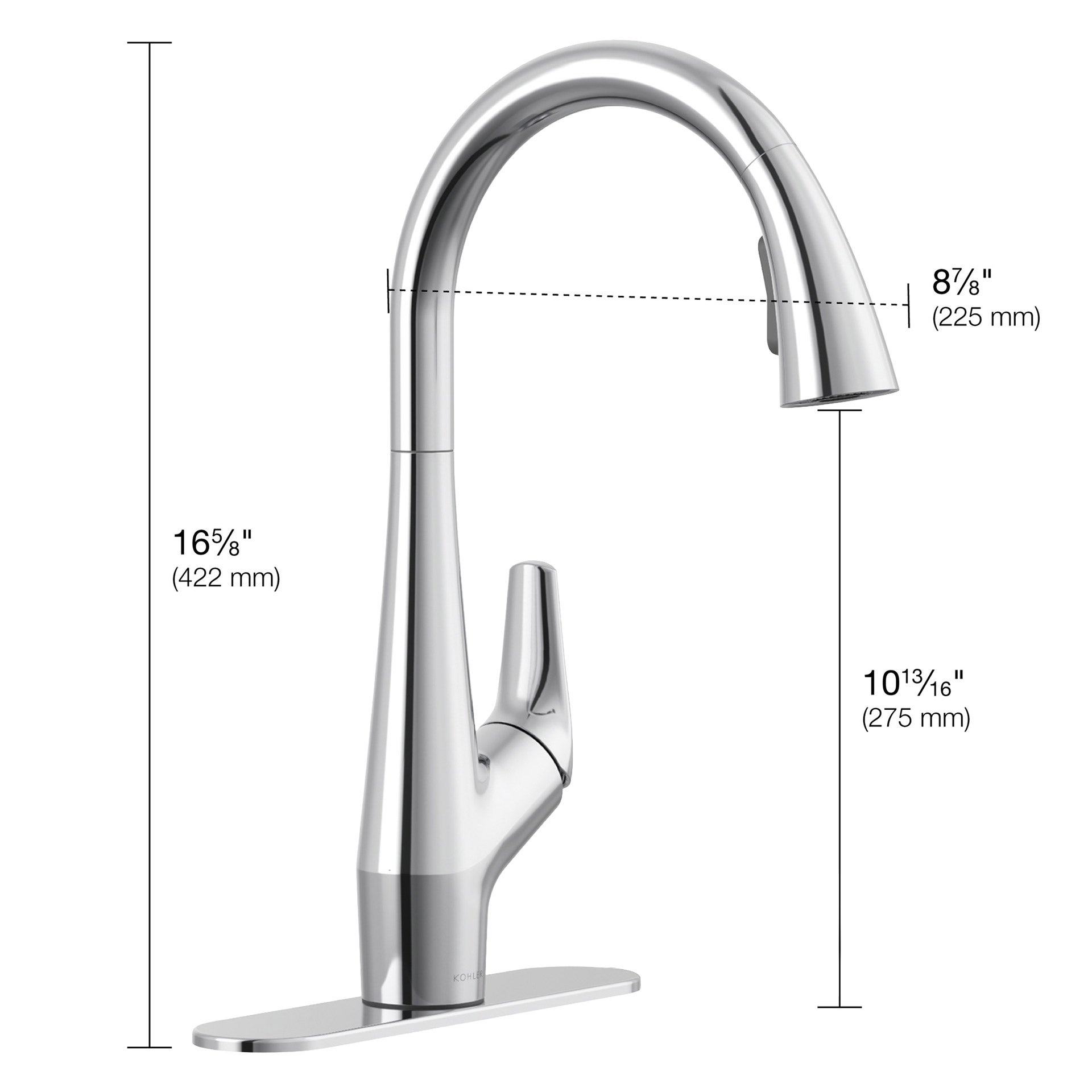 Kohler Lir Pull-down Kitchen Faucet