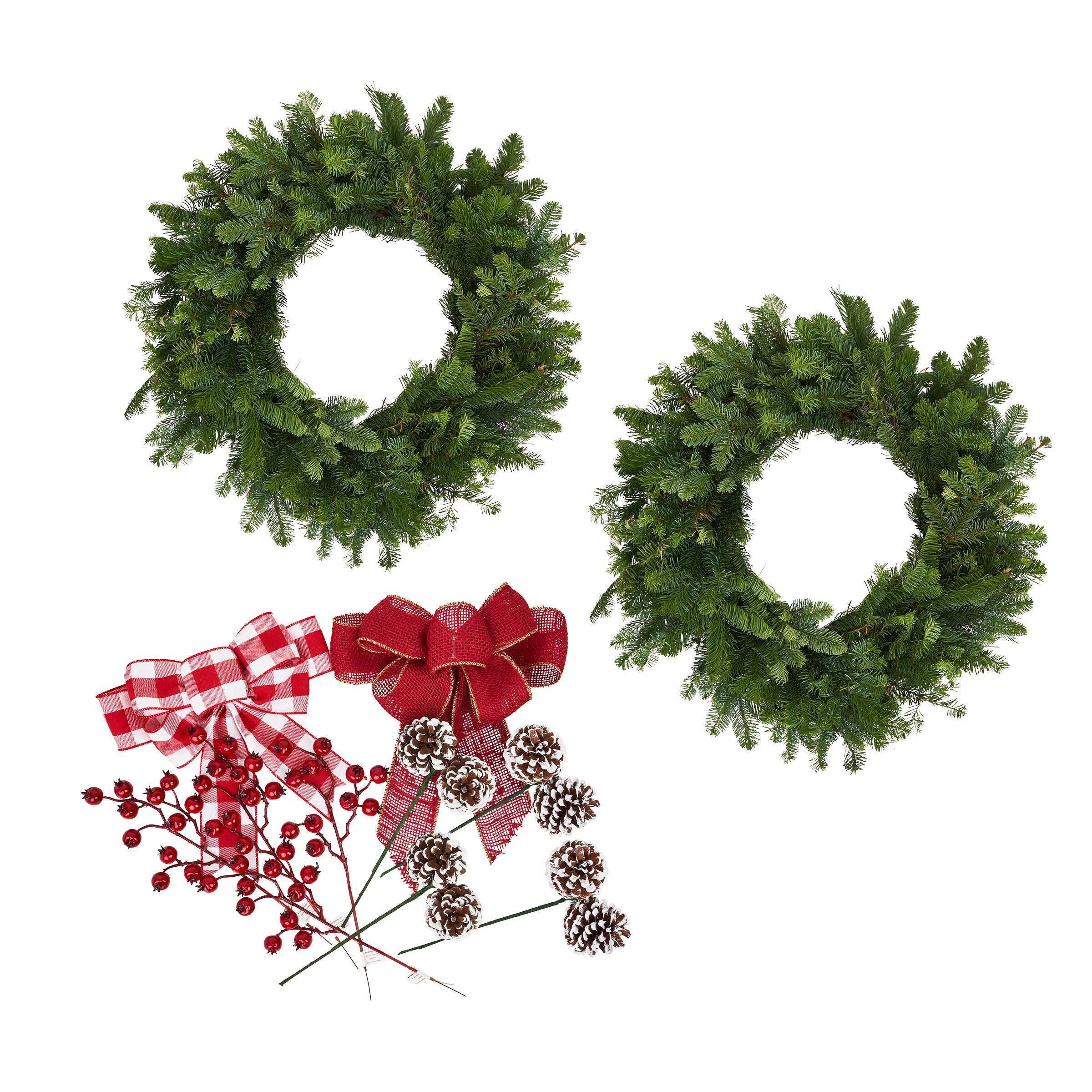 DIY Fresh Wreaths 2-Pack