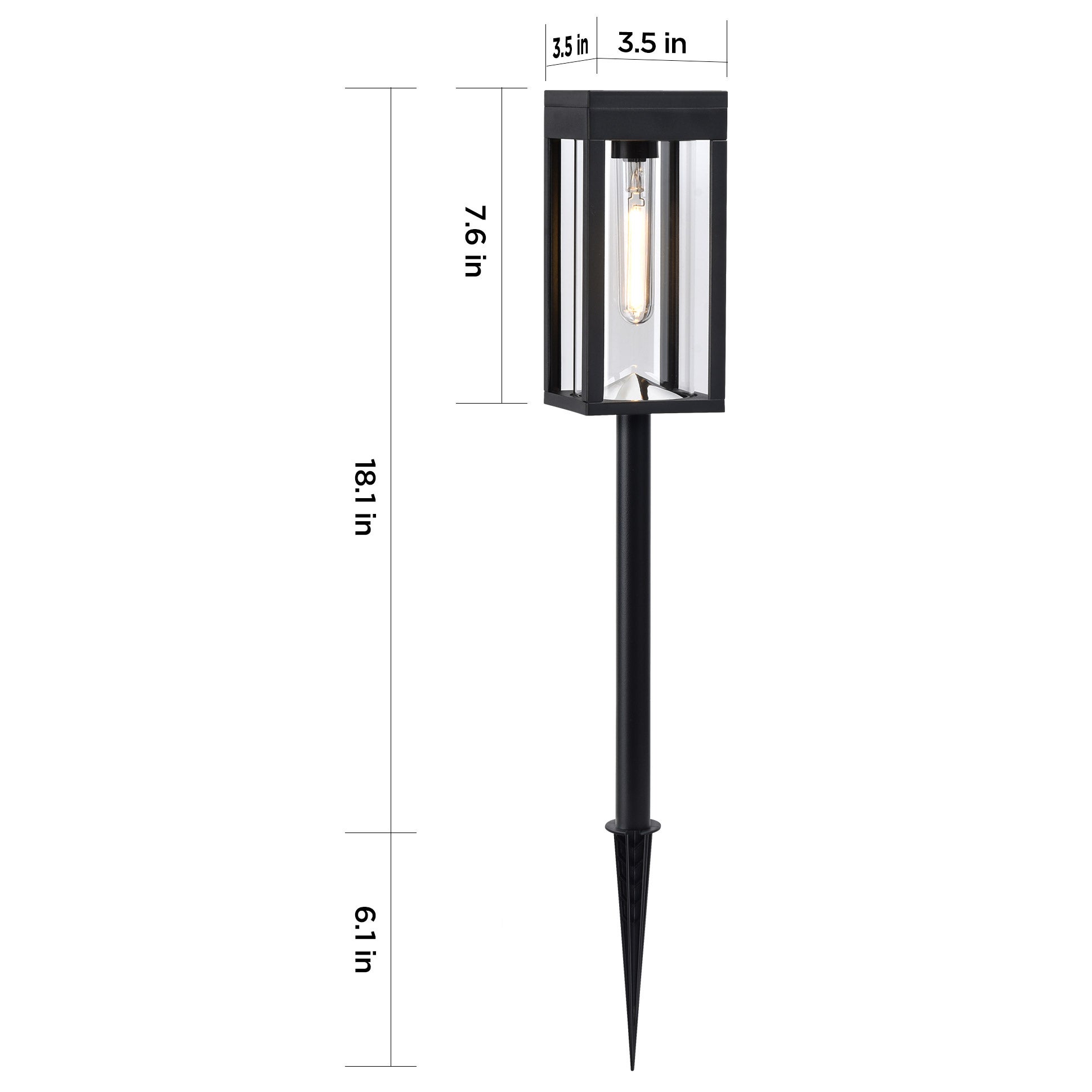 Lutec Solar LED Pathway Lights, 4-pack