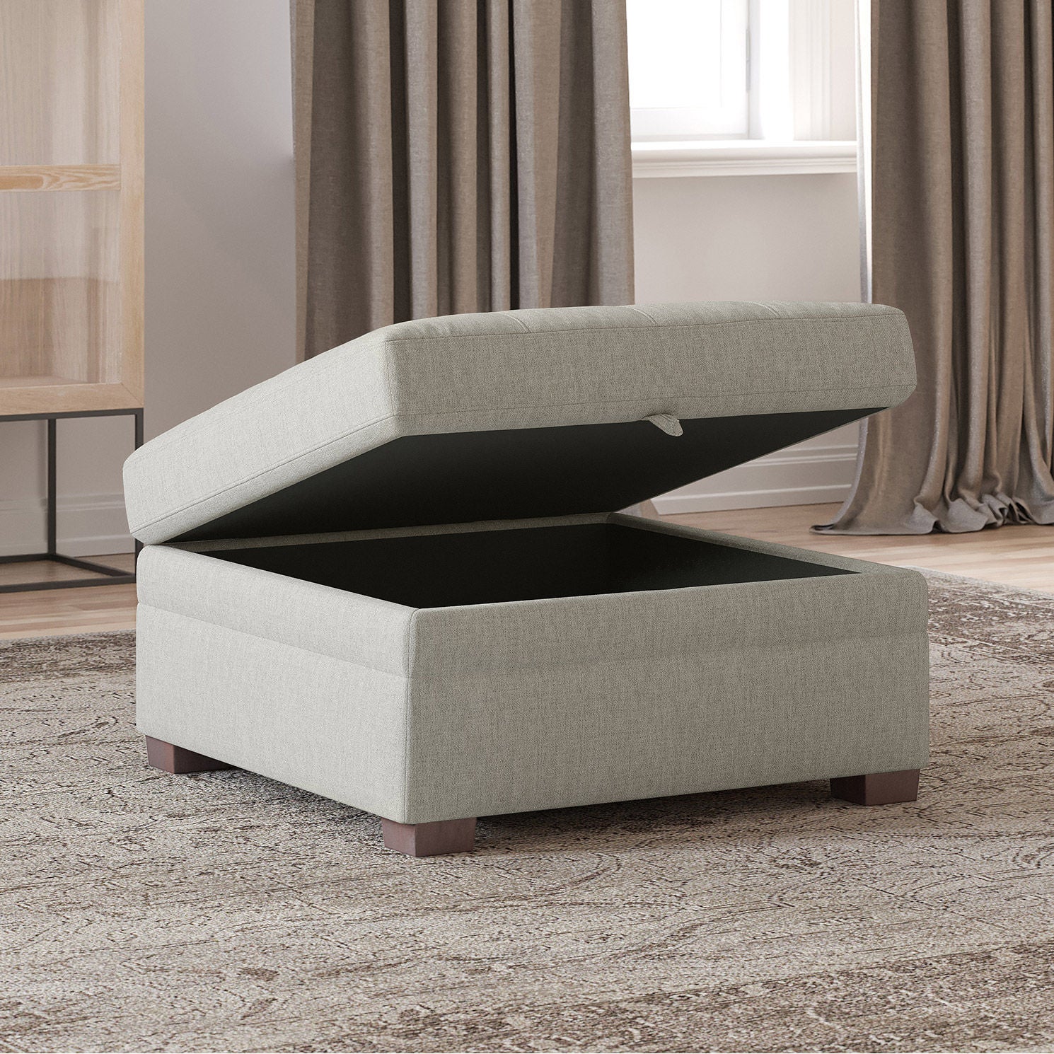 Thomasville Tisdale Storage Ottoman, Beige
