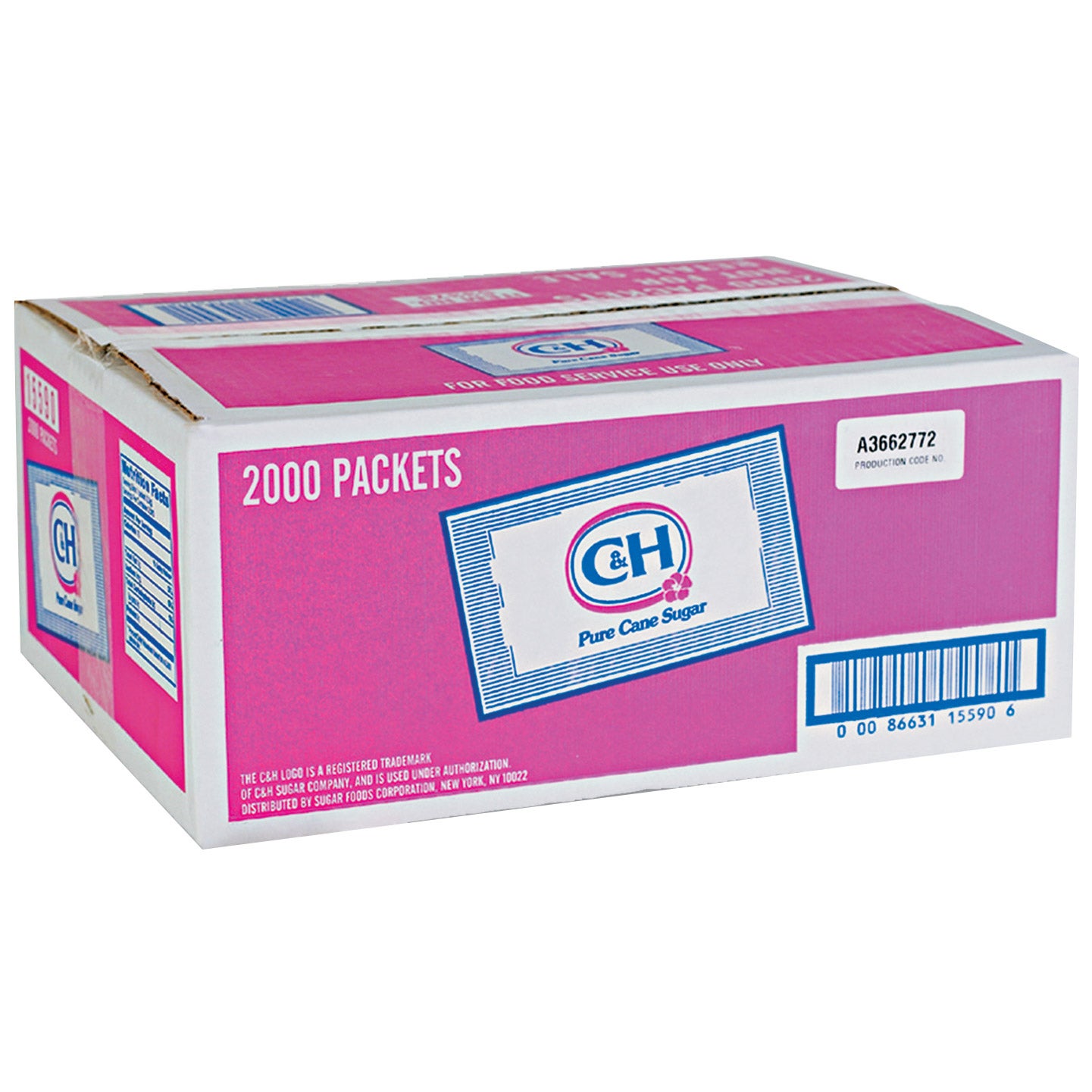 C&H Pure Cane Sugar, 2.83 g, 2,000-count