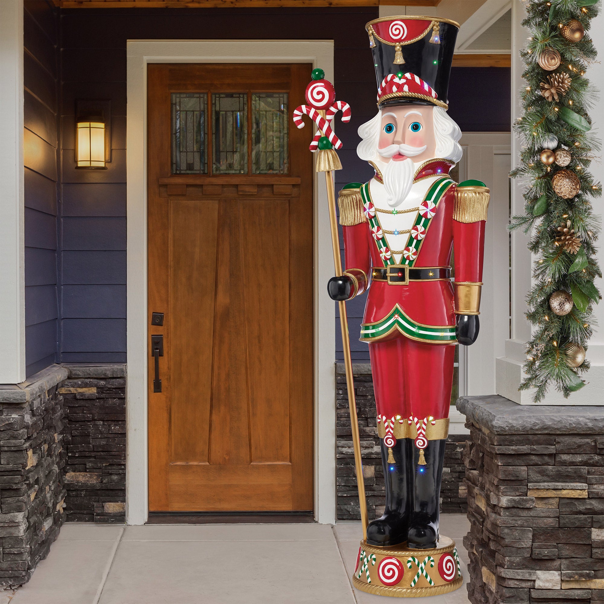 8' Nutcracker with LED Lights and Music