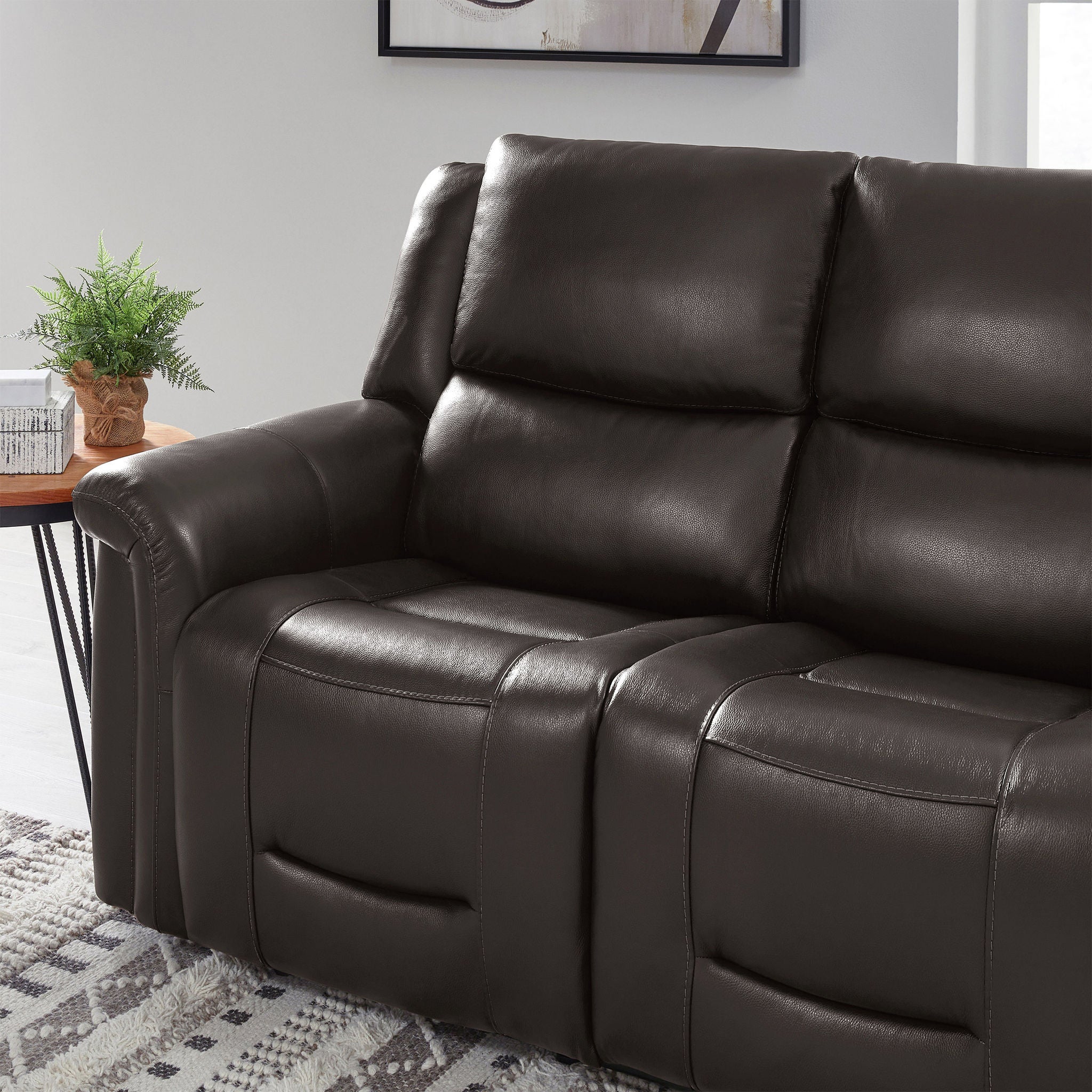 Alba Leather Power Reclining Sofa with Power Headrests