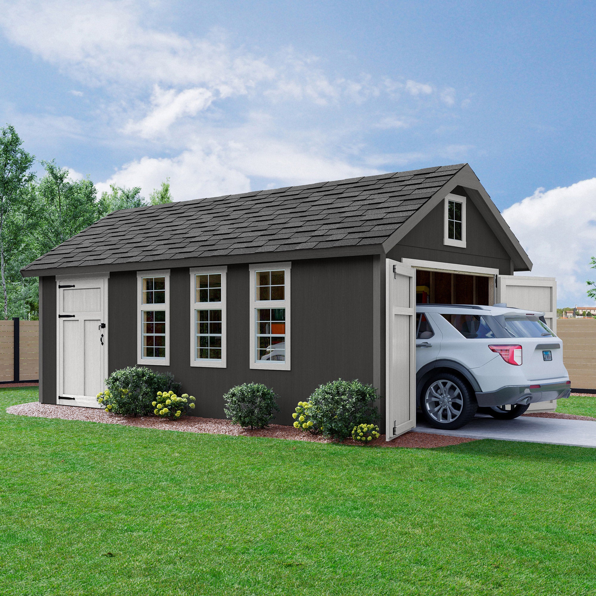 Yardline Upton 12' x 24' Wood Shed – Do It Yourself or Pro Installed