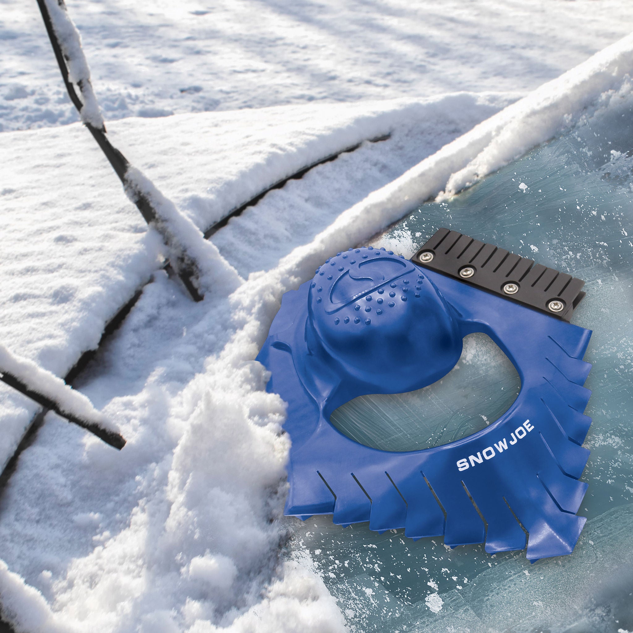 Snow Joe Shovelution Ergonomic Snow Shovel and IceDozer Ice Scraper Bundle