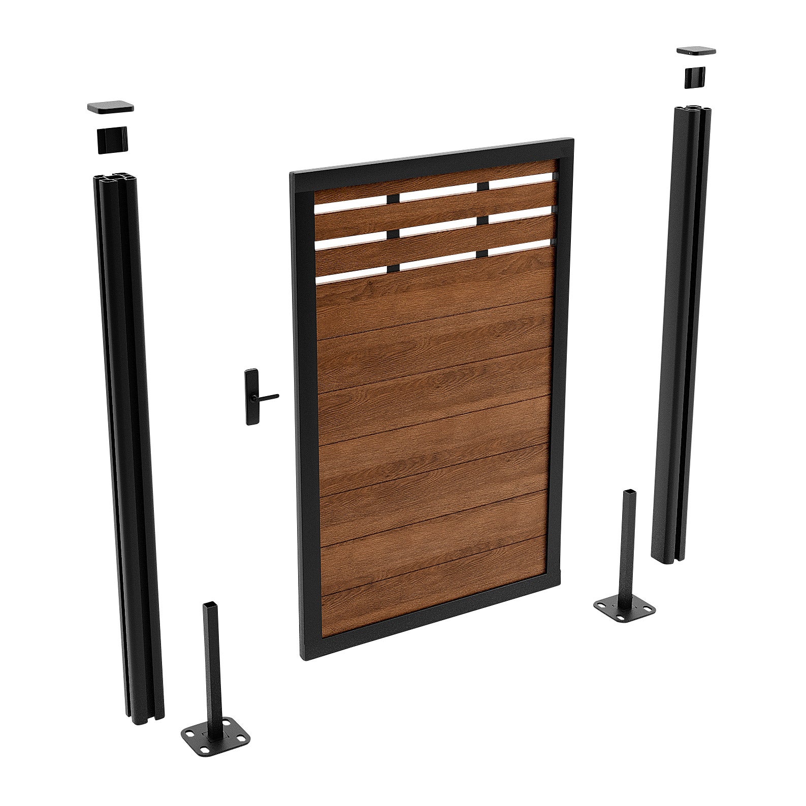 GoFence Composite 42" x 6' Mid Trellis Gate Kit