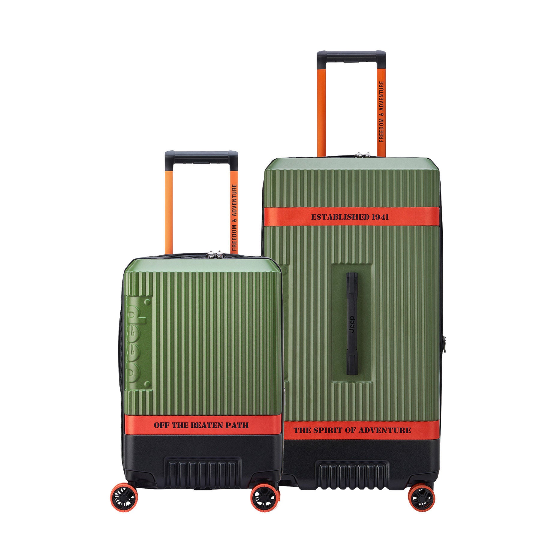 Jeep JH001A Path 2-piece Carry-on and Trunk Hardside Set