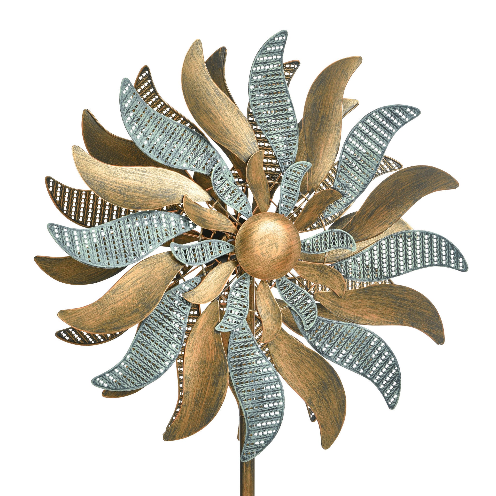 Metal Flower Wind Spinner
