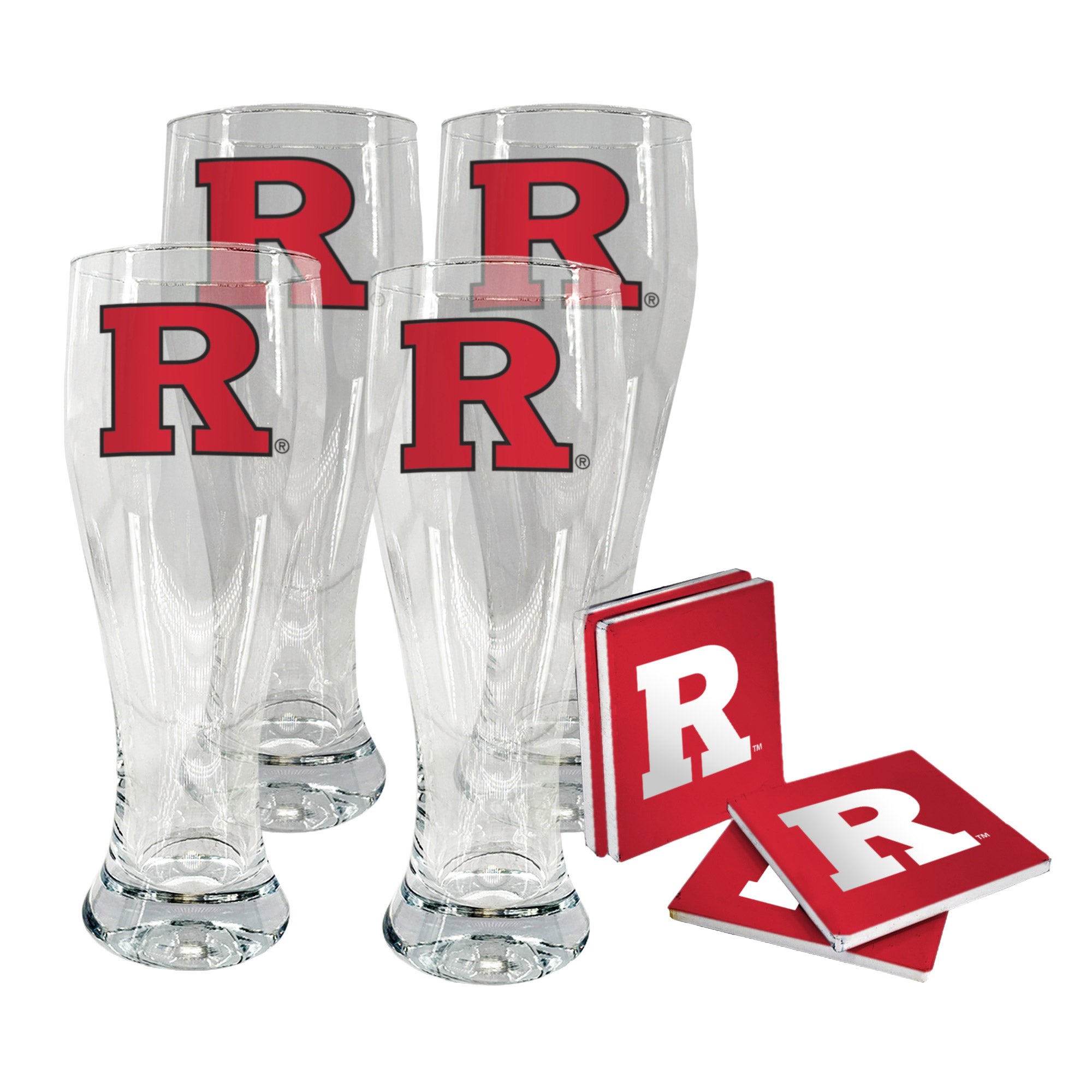 NCAA Pilsner & Coaster Set