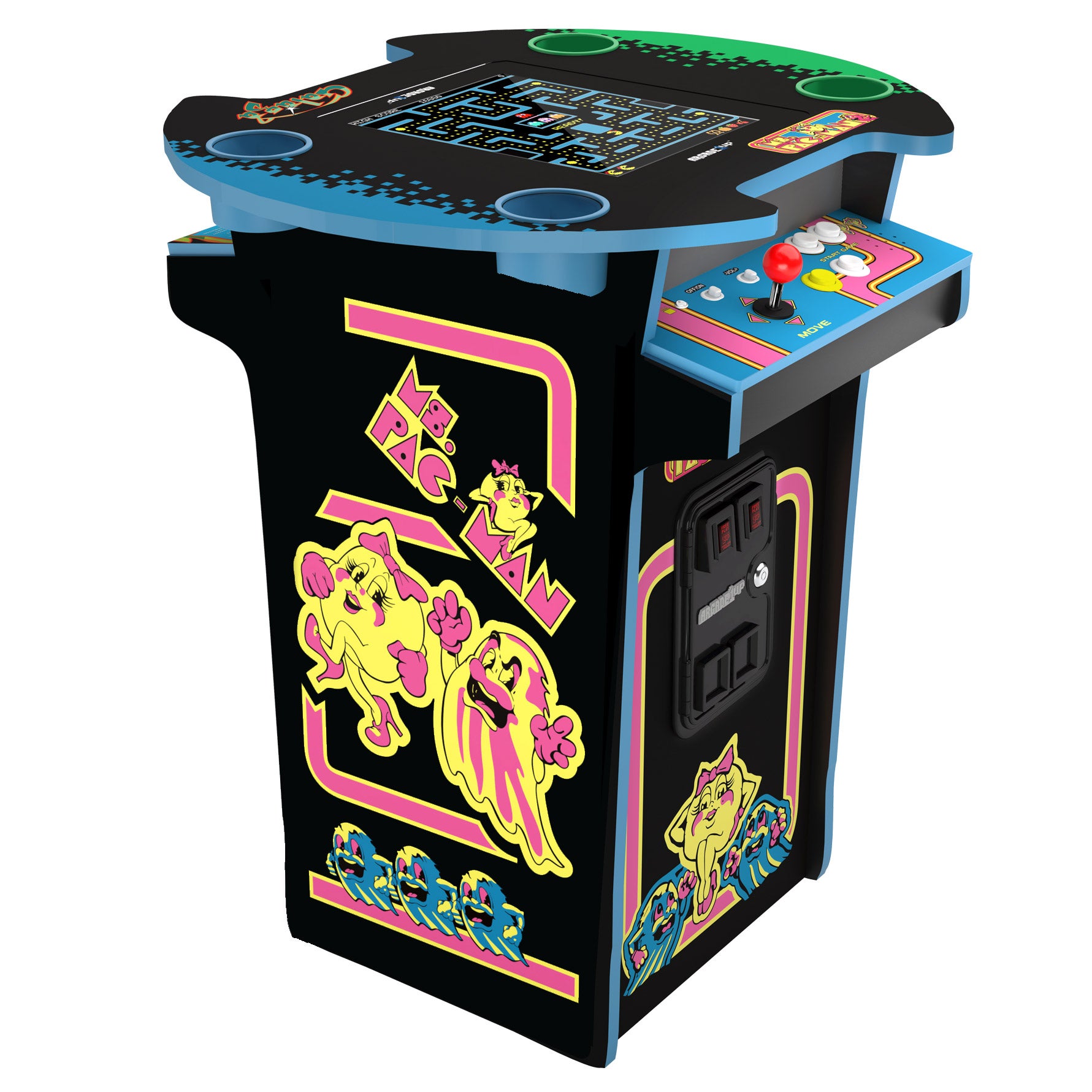 Arcade1Up Ms. Pacman and Galaga Pub Table