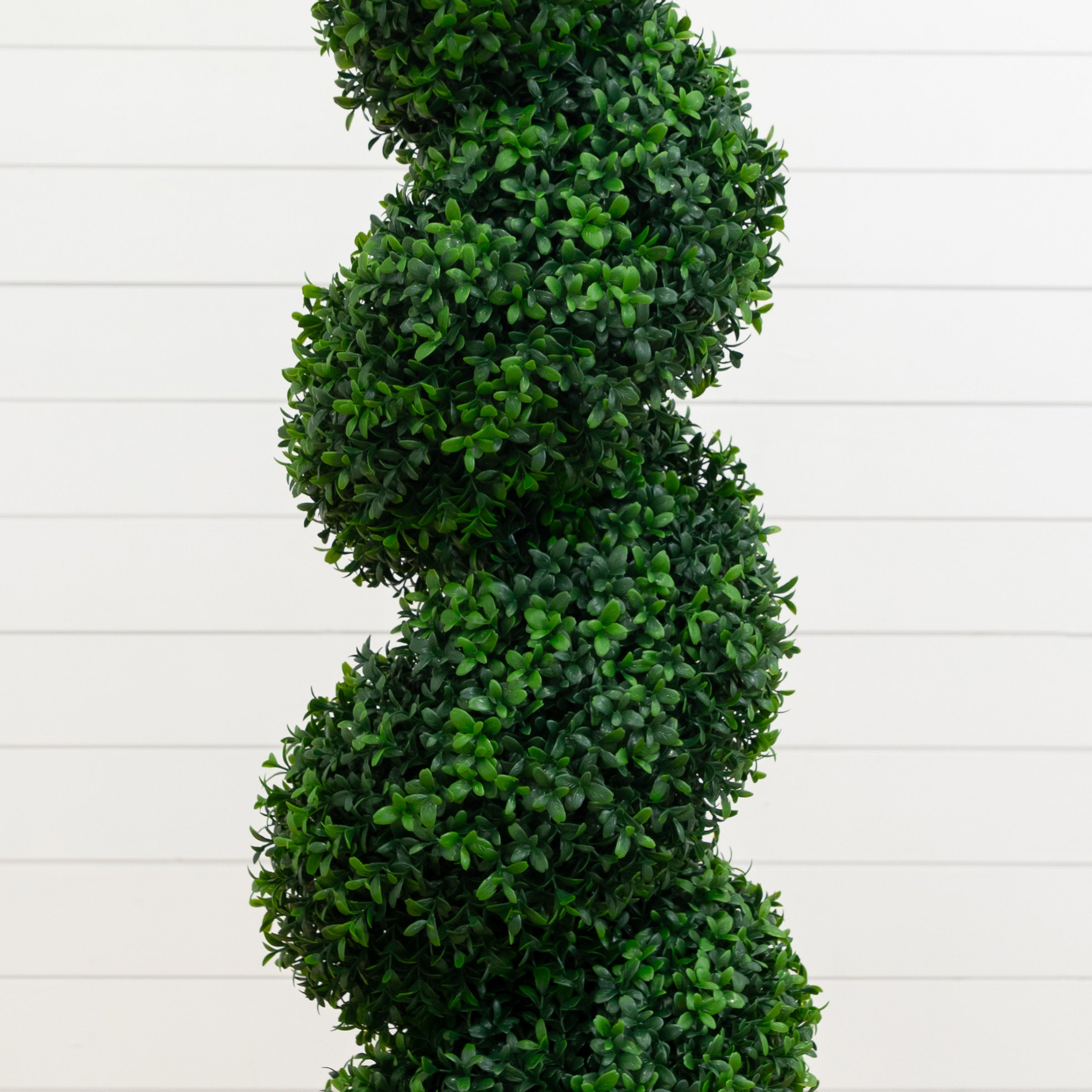 Faux 5' UV Resistant Spiral Boxwood Topiary Tree