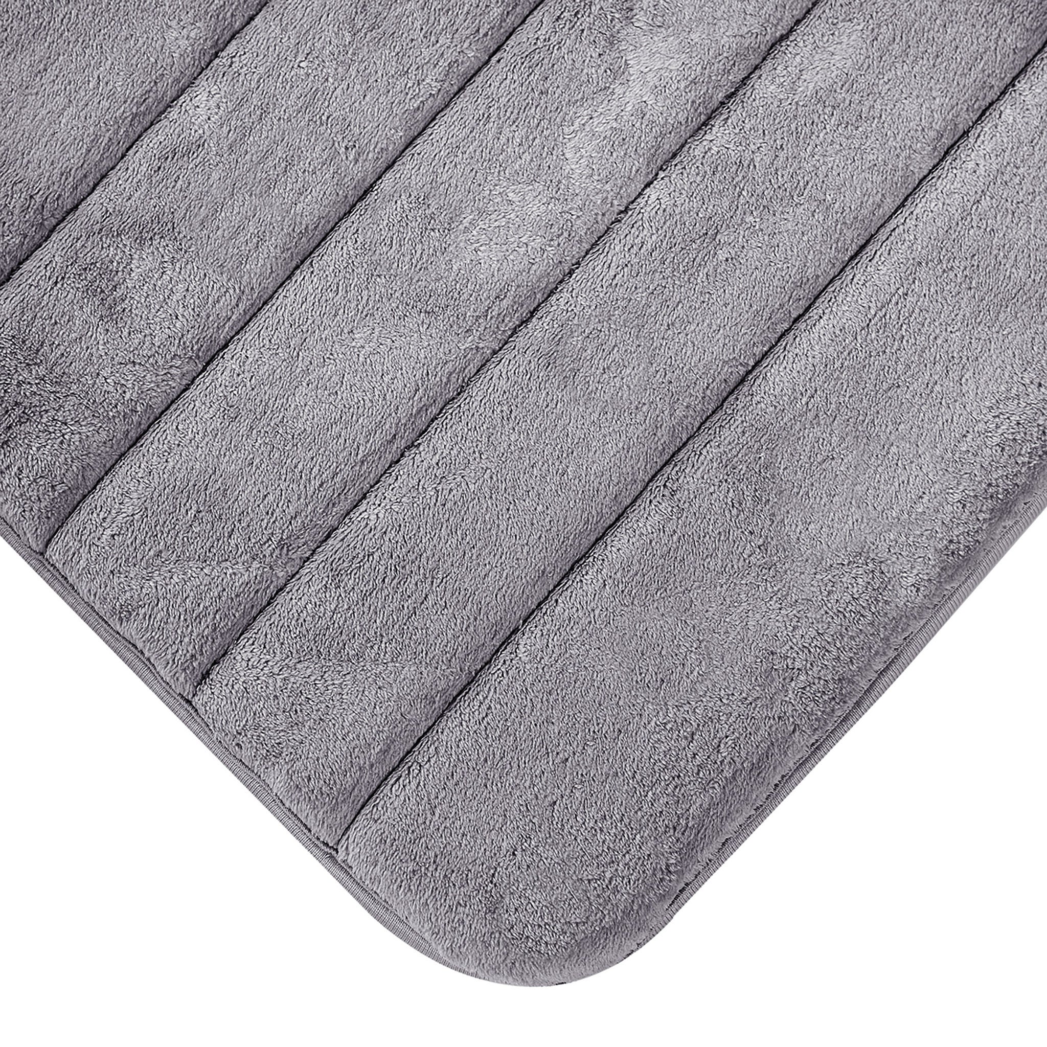 Channel Stitch Memory Foam Bath Mat, 2-pack