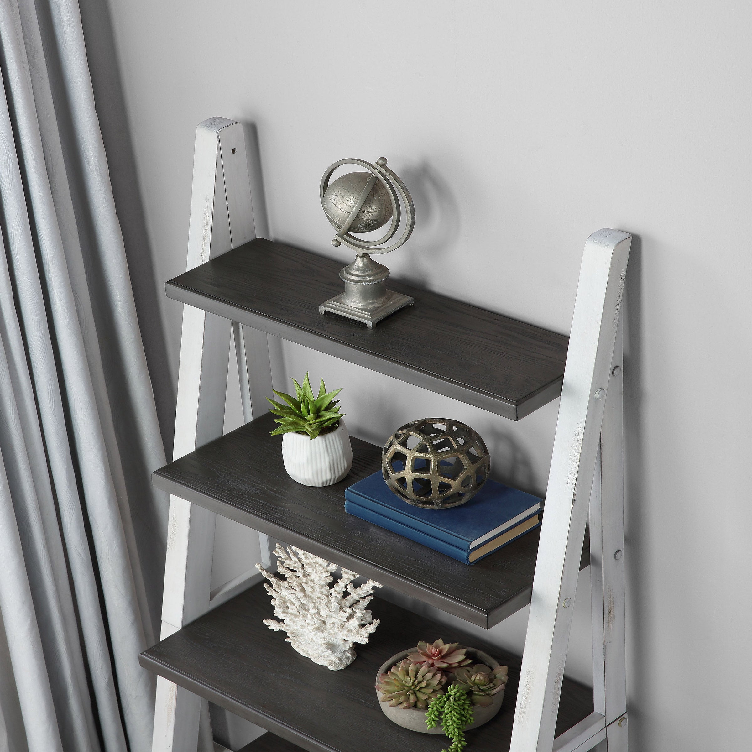 Ashlyn 72" Ladder Bookcase