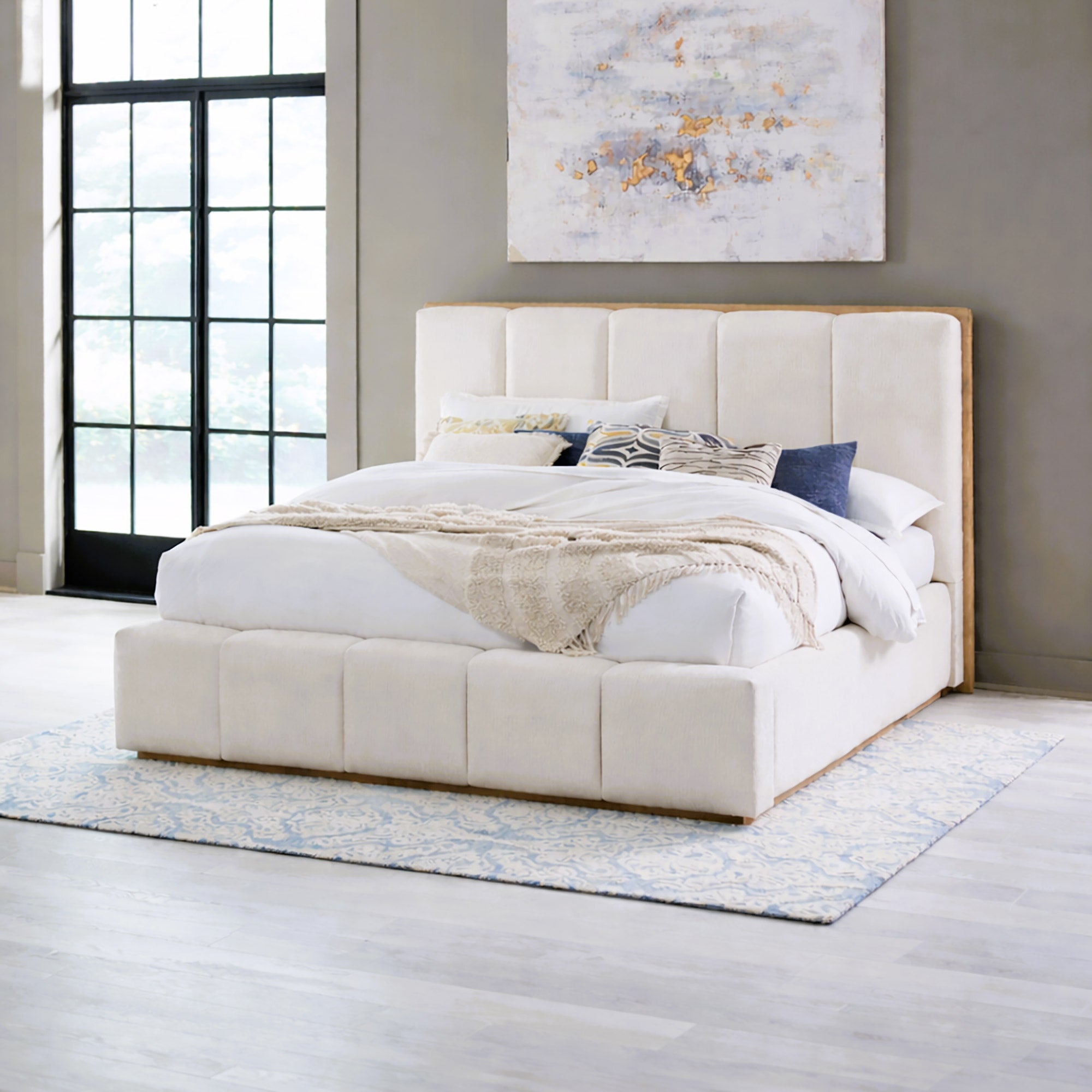 Analea Wood and Upholstered Bed