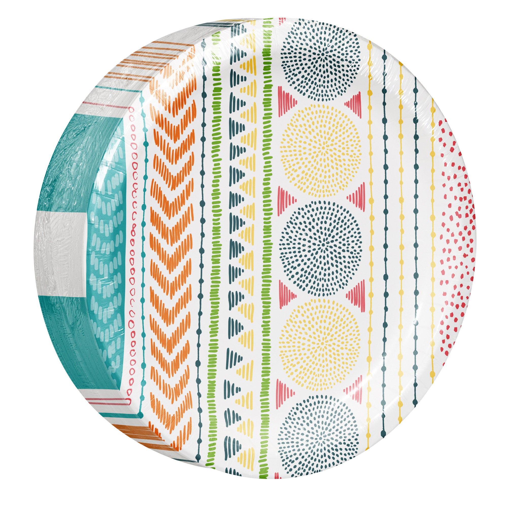 Artstyle 10-inch Paper Plate, Summer Scribbles, 200-count
