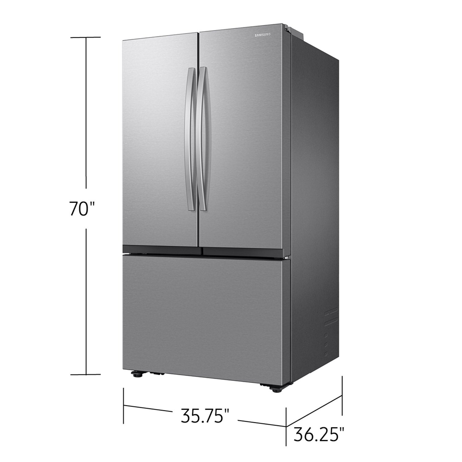 Samsung 32 cu. ft. Bespoke AI Mega Capacity 3-door French Door Refrigerator with Auto Ice Maker