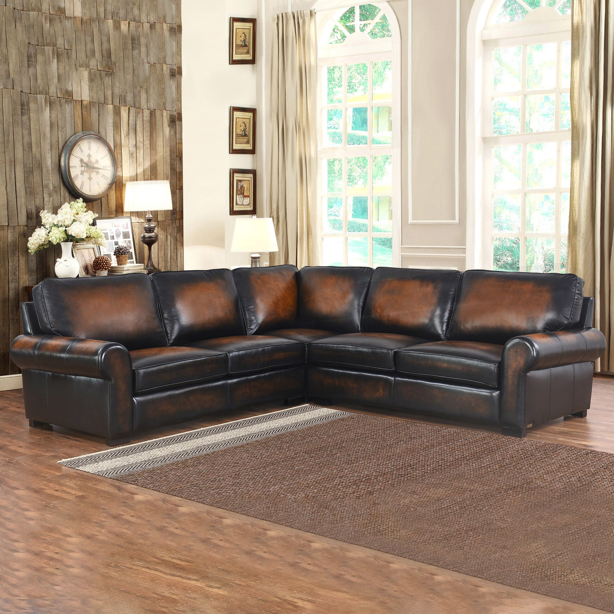 Casey Leather Sectional