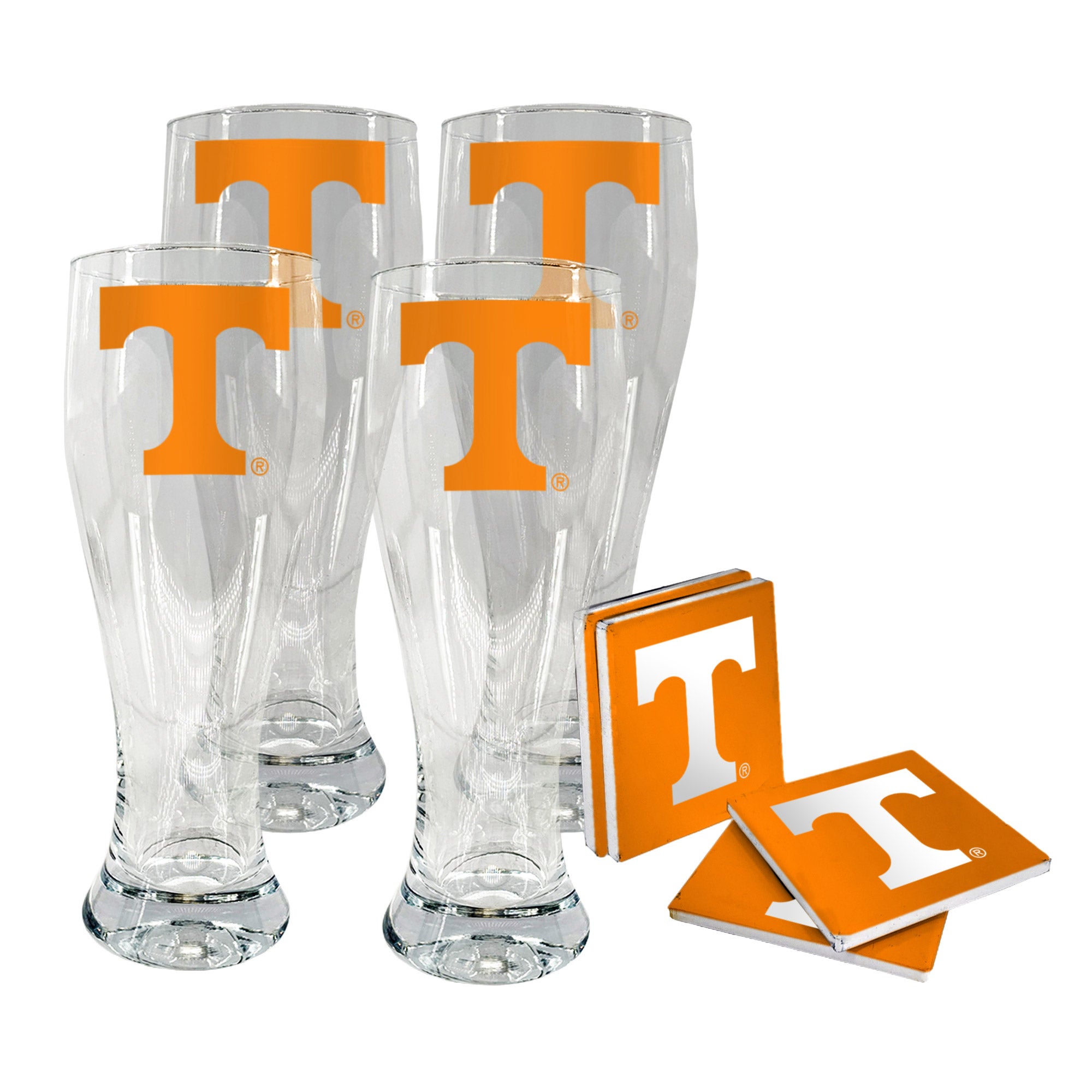 NCAA Pilsner & Coaster Set