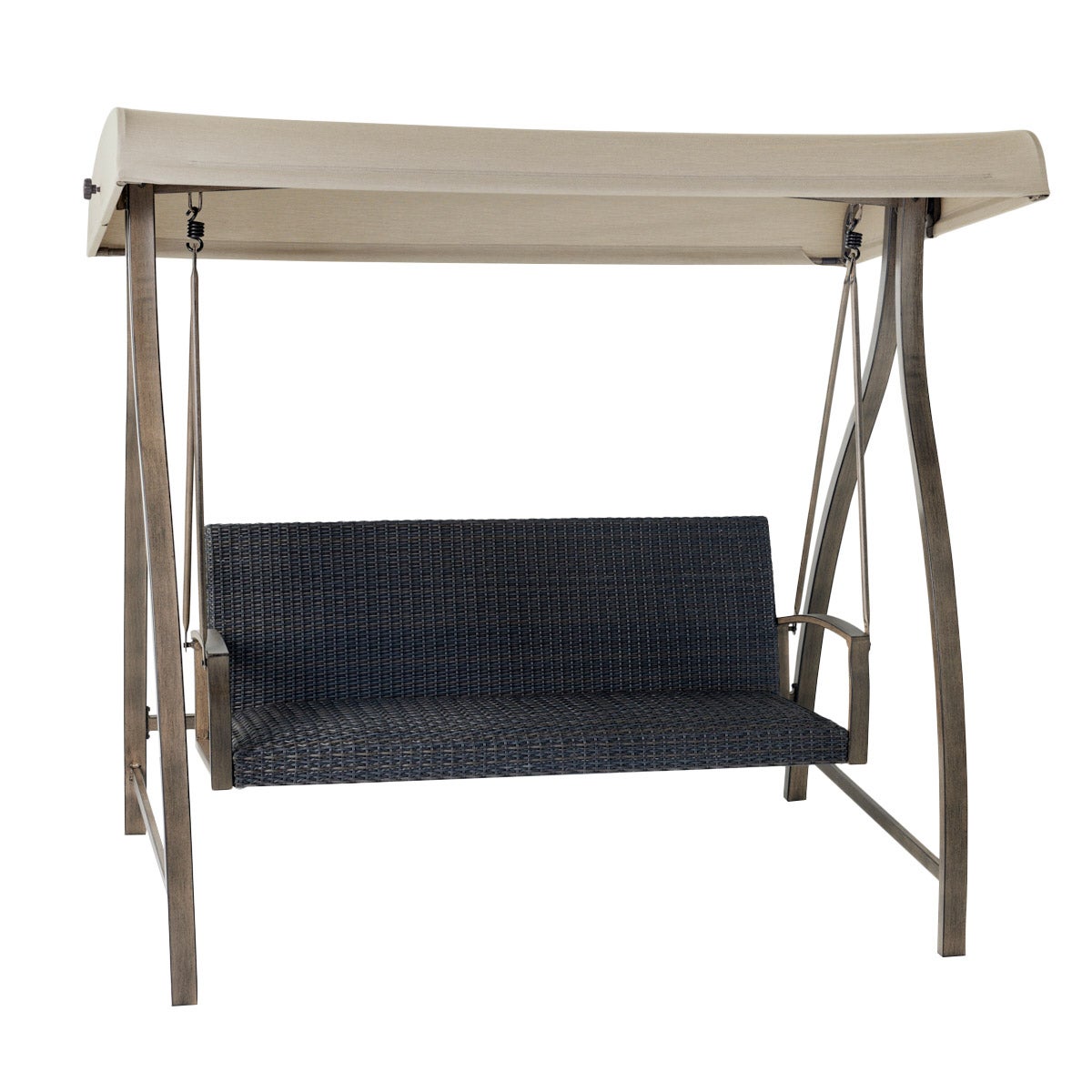 Agio Cameron Woven Patio Swing with Fabric Canopy