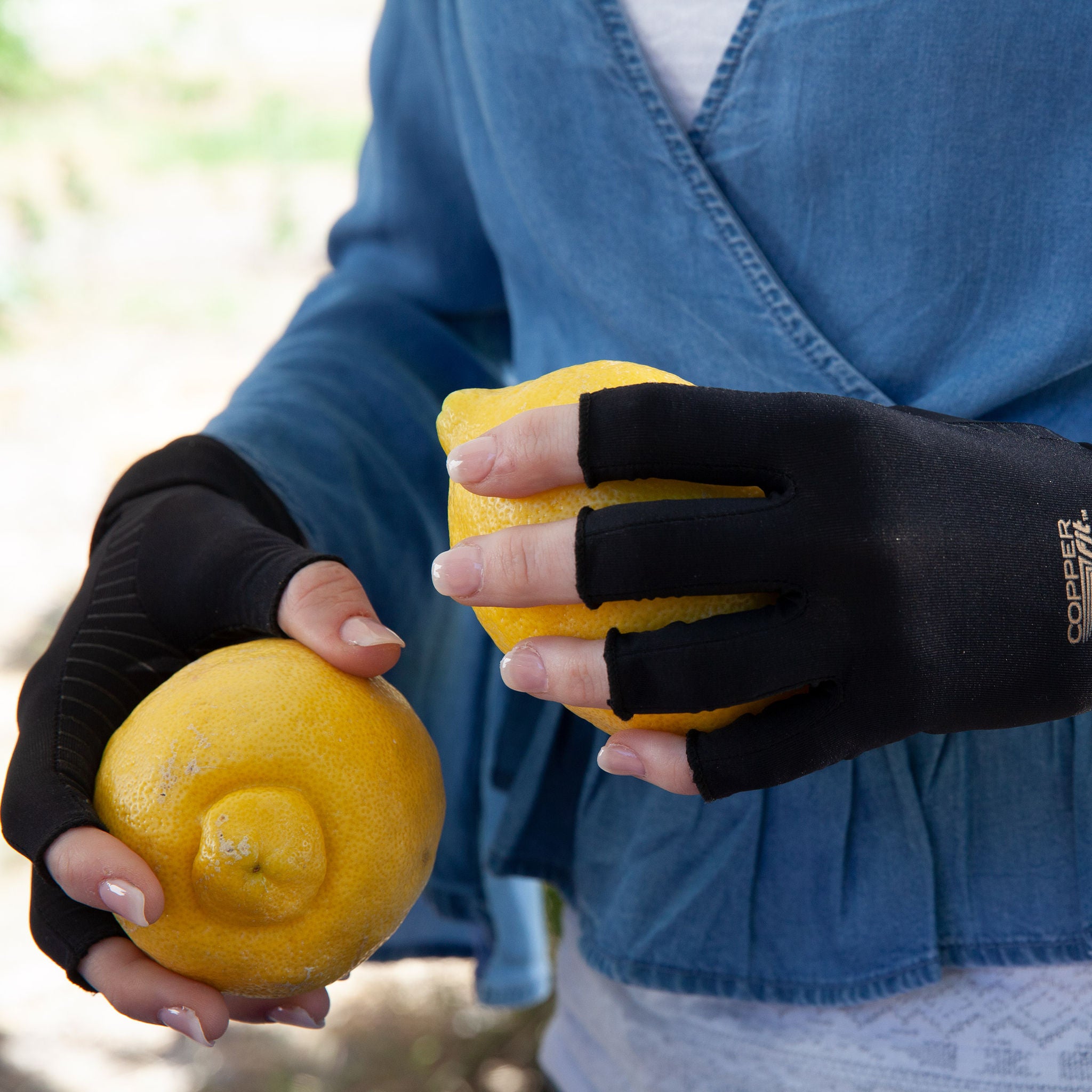 Copper Fit Hand Relief Compression Gloves, 1-pair