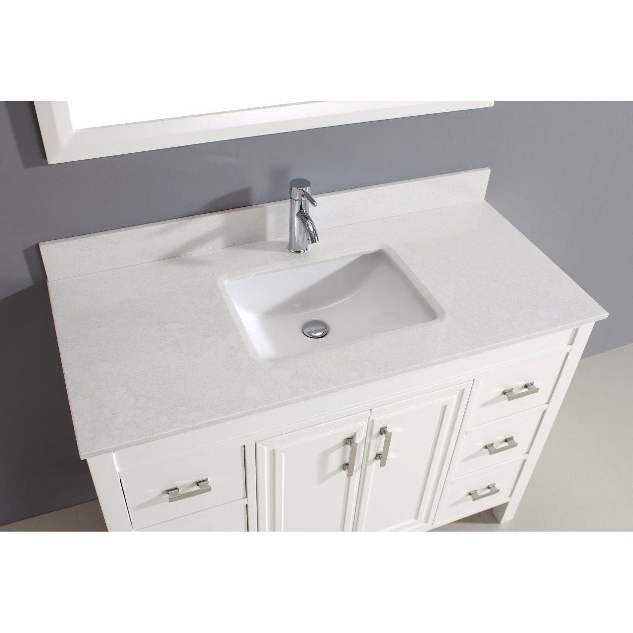 Corniche 48" White Vanity by Studio Bathe