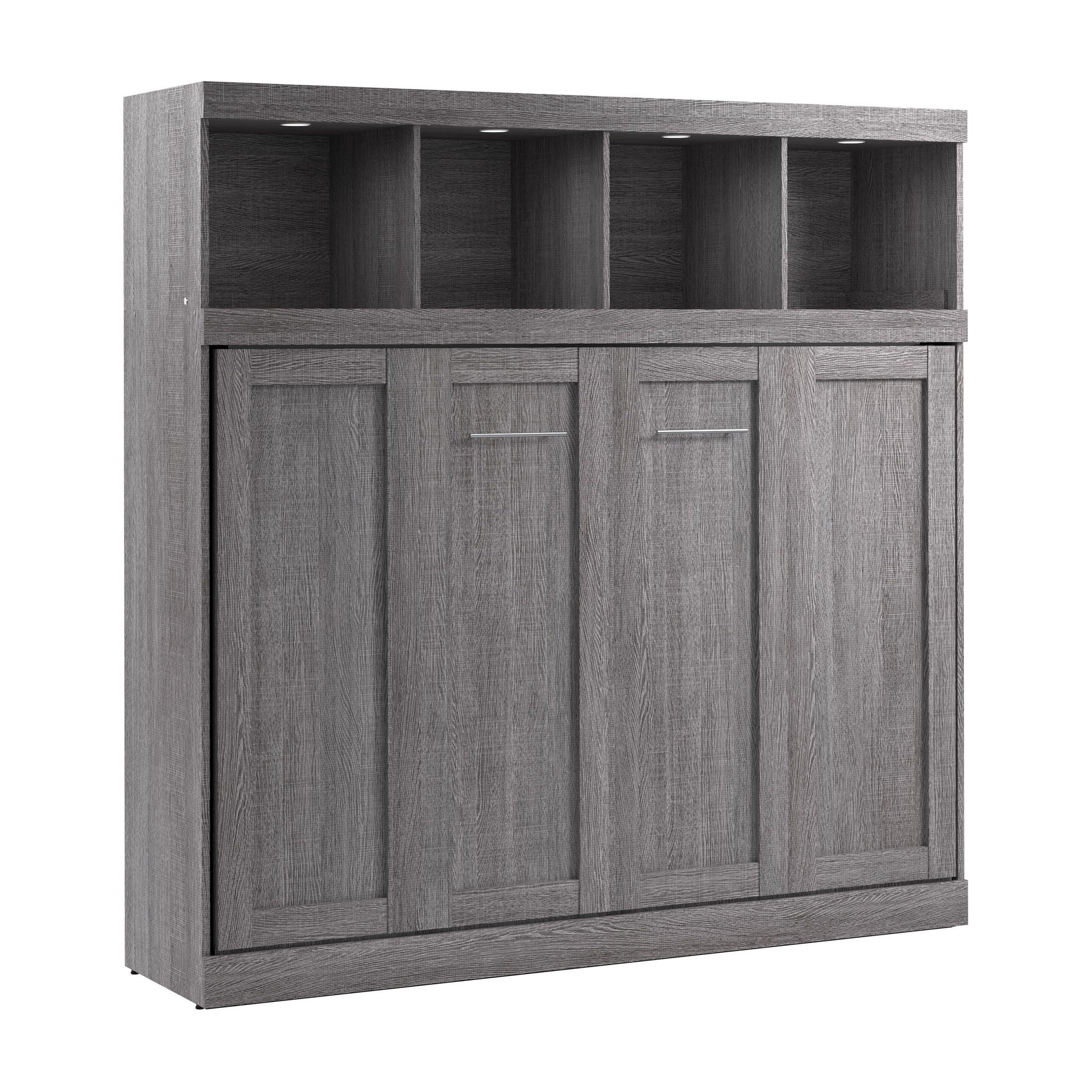 Oasis Horizontal Murphy Bed with Overhead Storage, Full Size