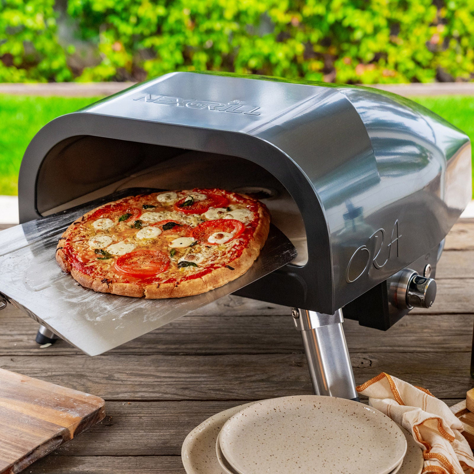 Nexgrill Ora 16” Pizza Oven with Auto-Rotating Pizza Stone