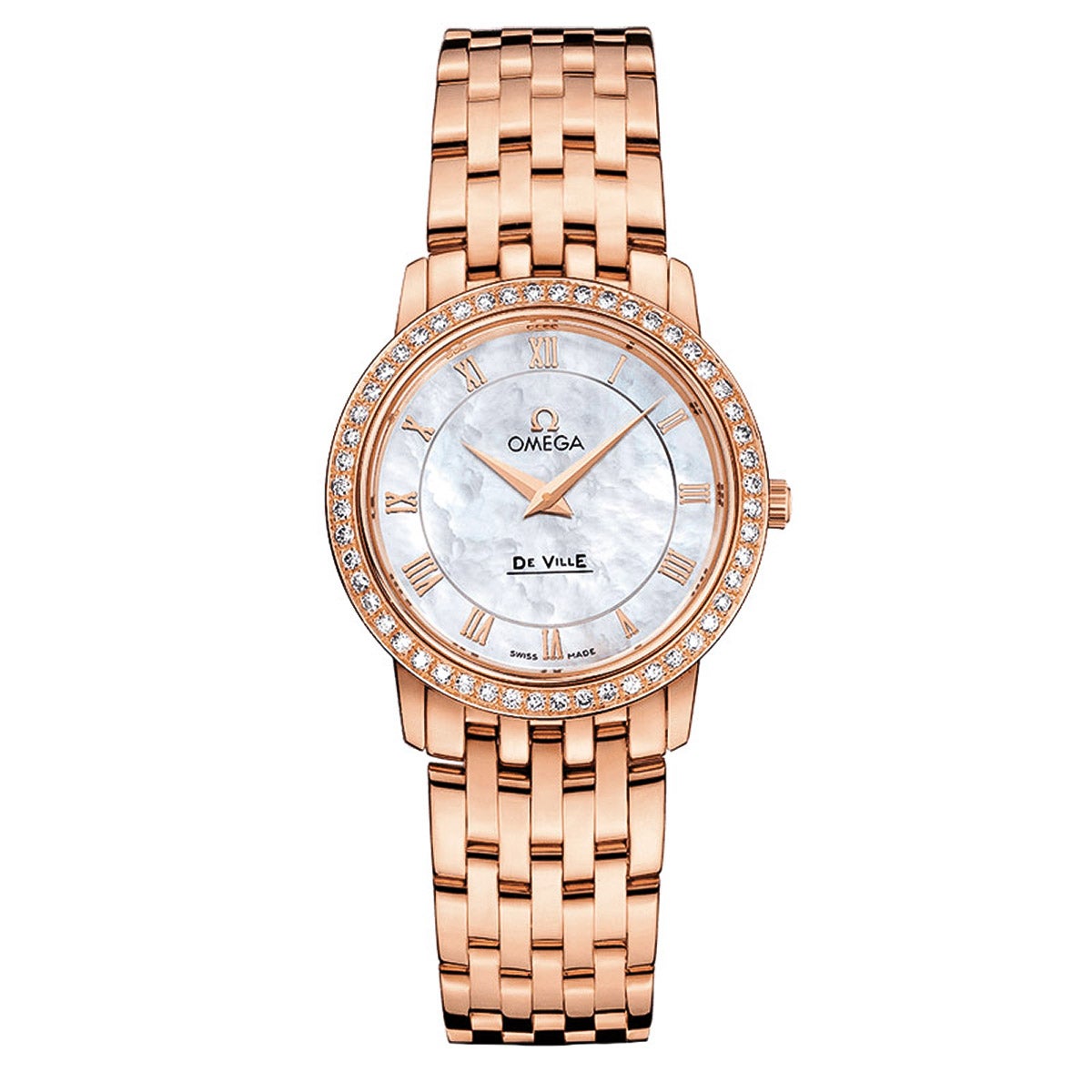 Omega De Ville Prestige 18k Red Gold Ladies Quartz Watch