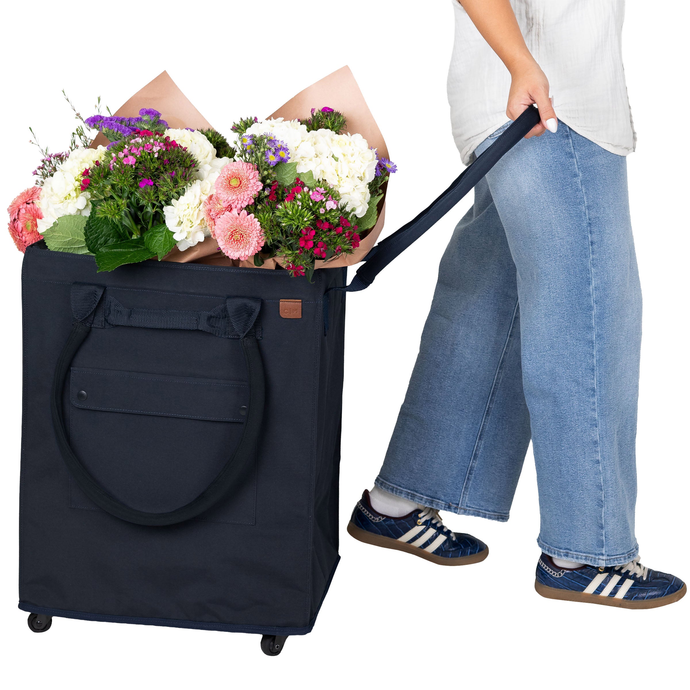 CleverMade Foldable Tote Bag on Wheels